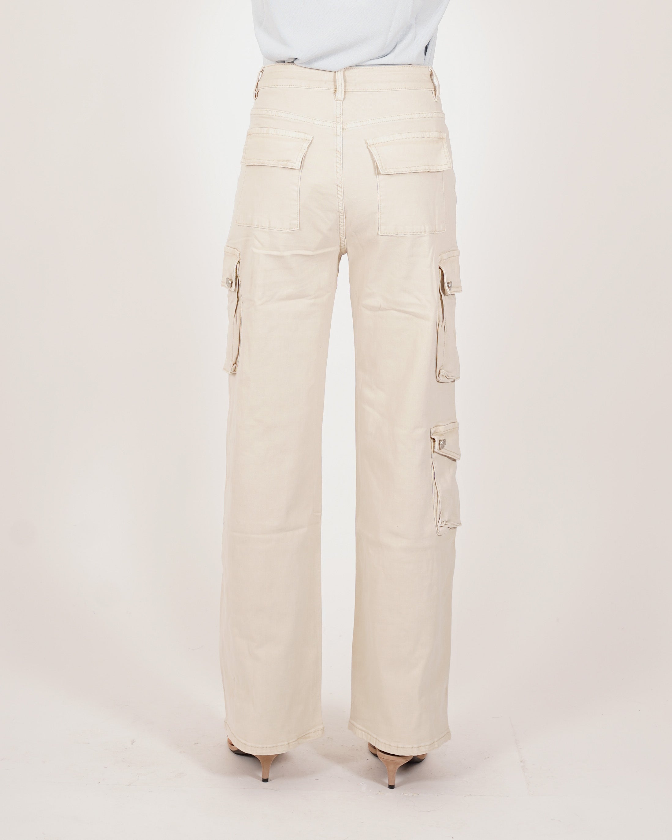 Pantaloni cargo in tessuto di cotone - Arabella