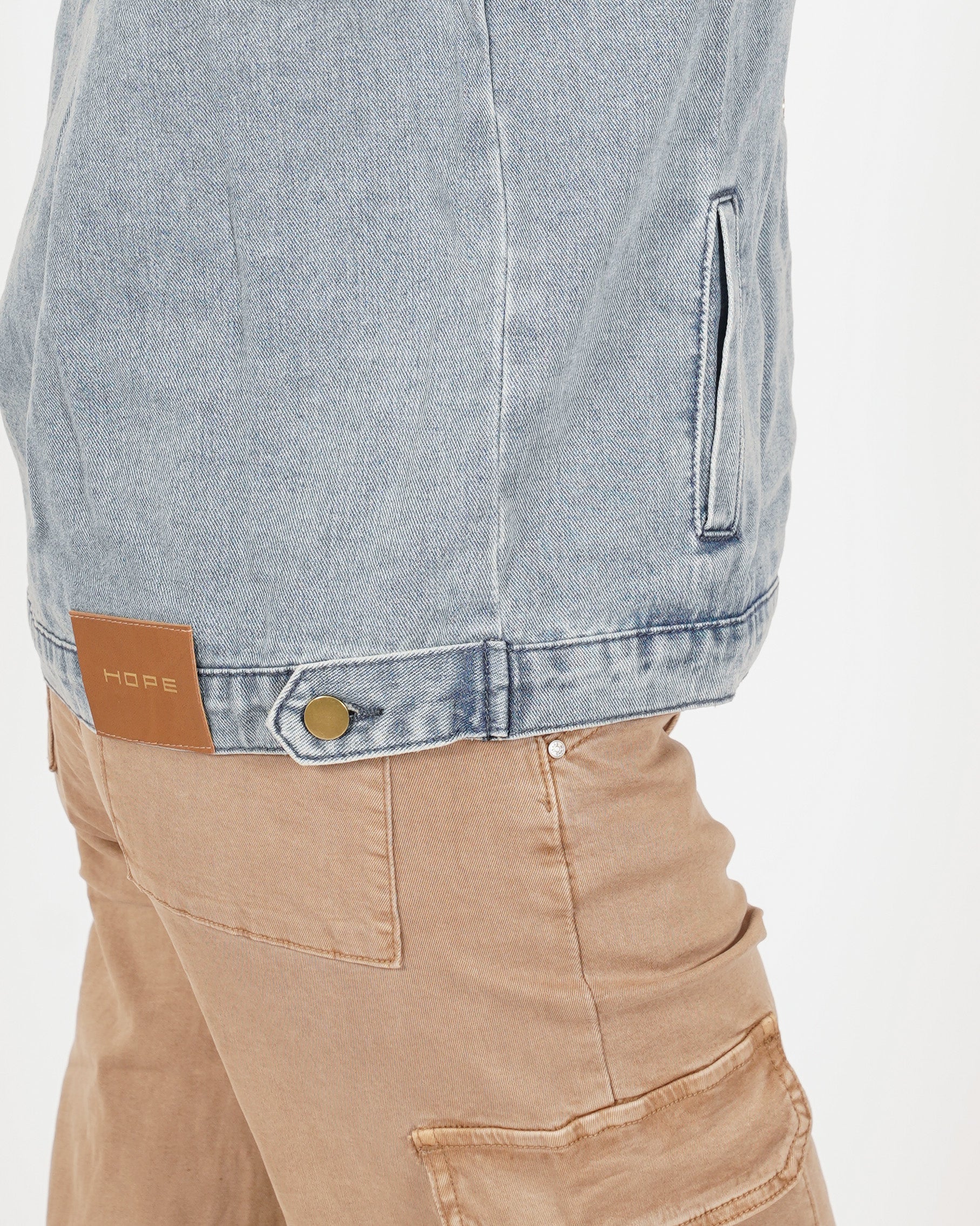 Gilet over in tessuto jeans - Zaffira