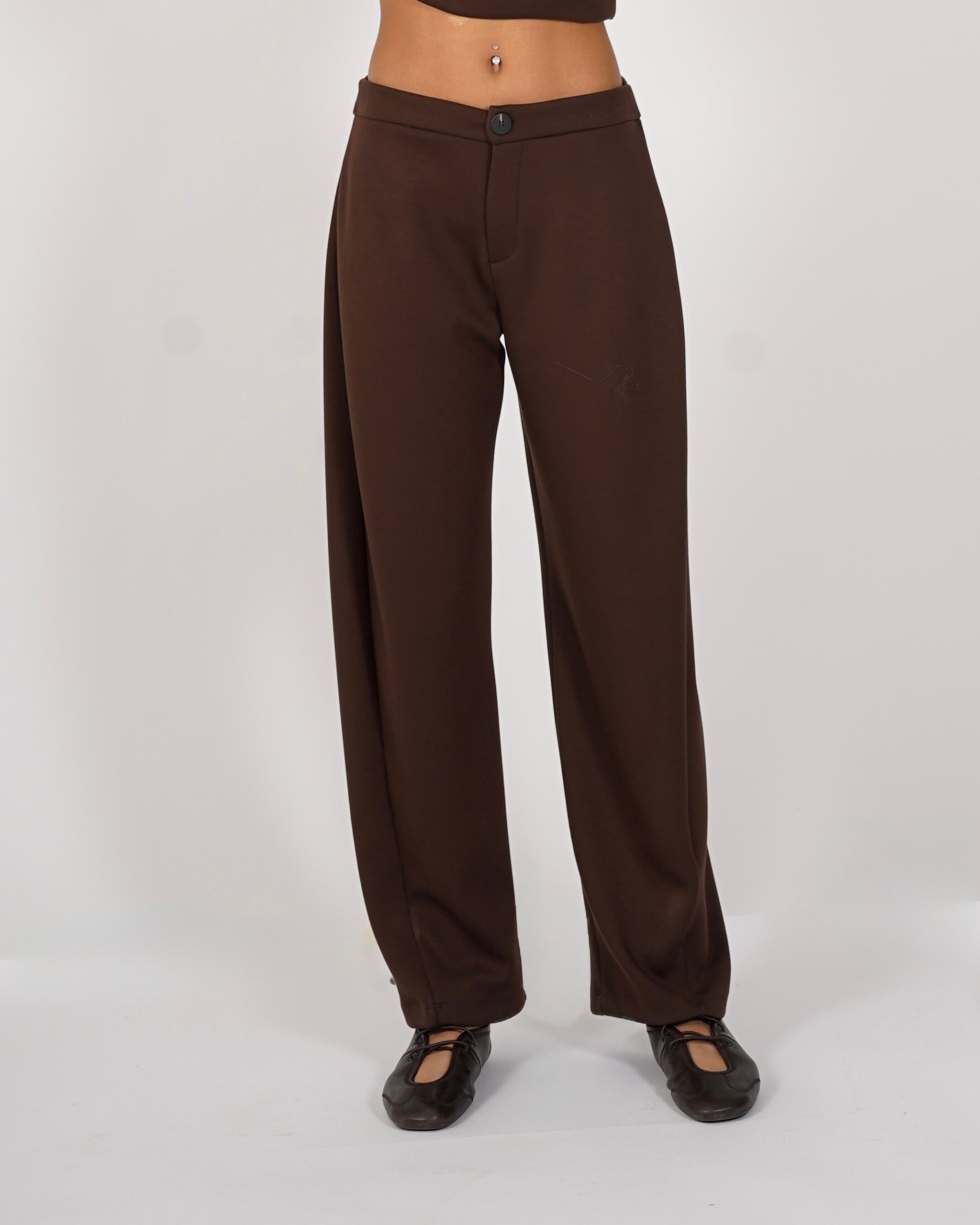 Pantaloni regular fit in felpa - Amorosa