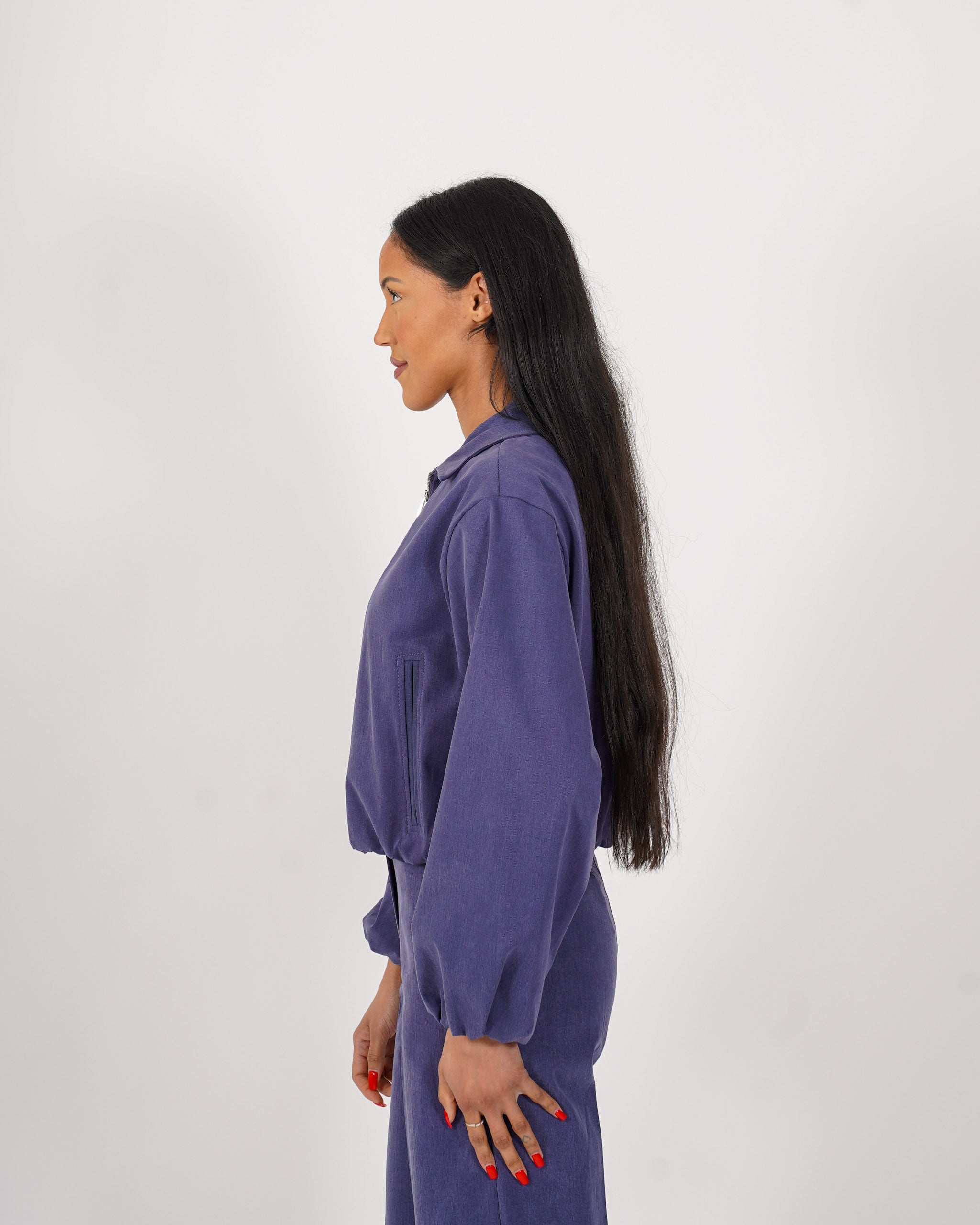 Bomber con zip e tasche - Pastinaca