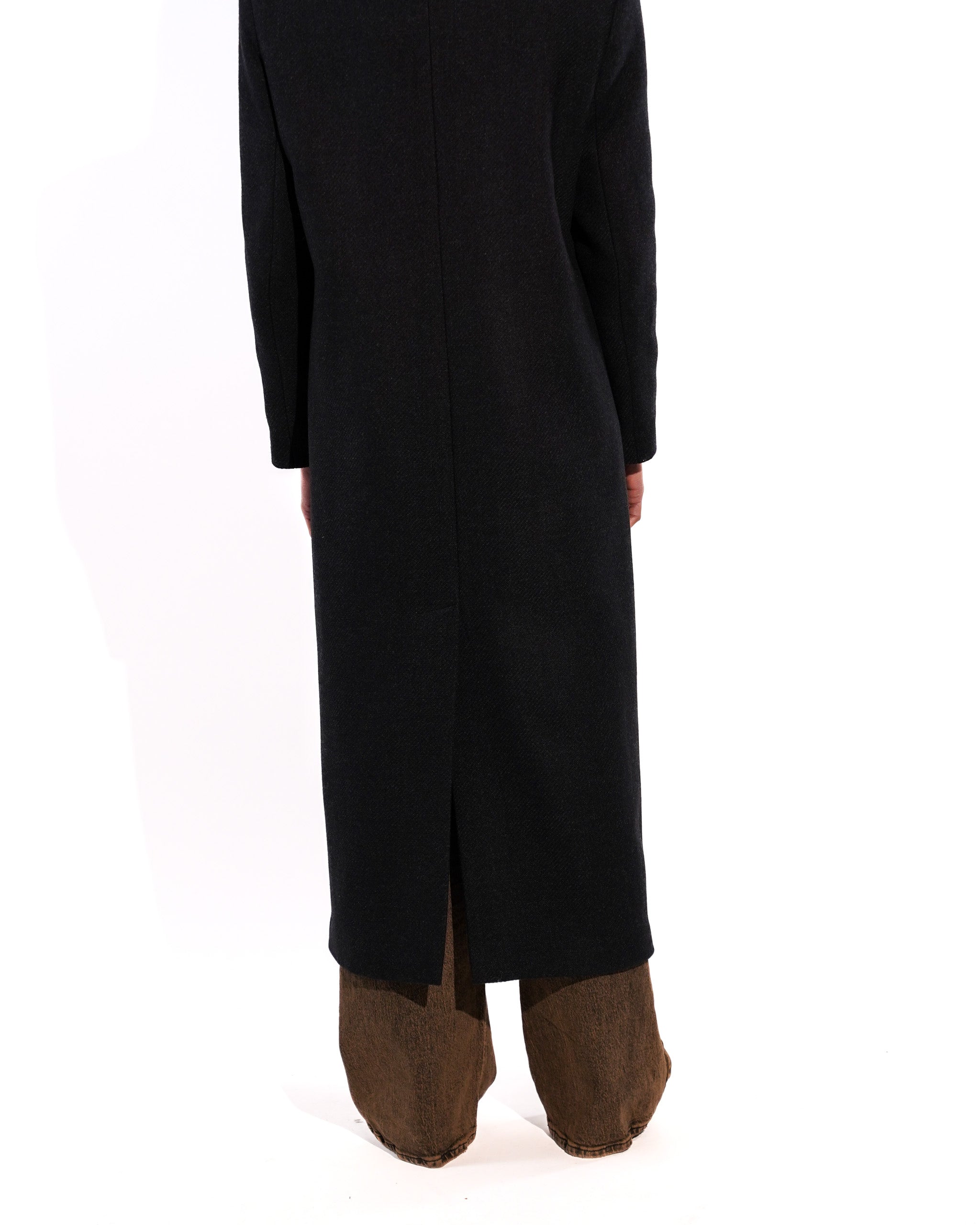 Cappotto lungo doppio petto over in misto lana - Gabriel