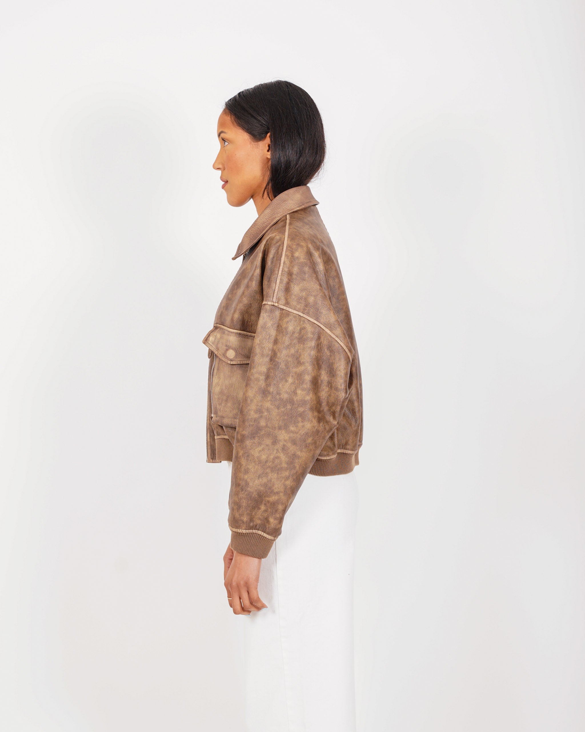 Bomber over in ecopelle - Martini