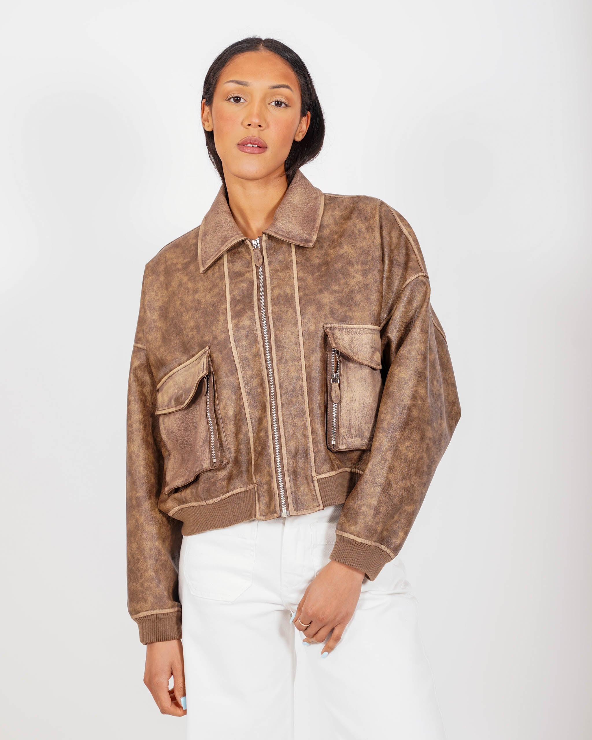 Bomber over in ecopelle - Martini