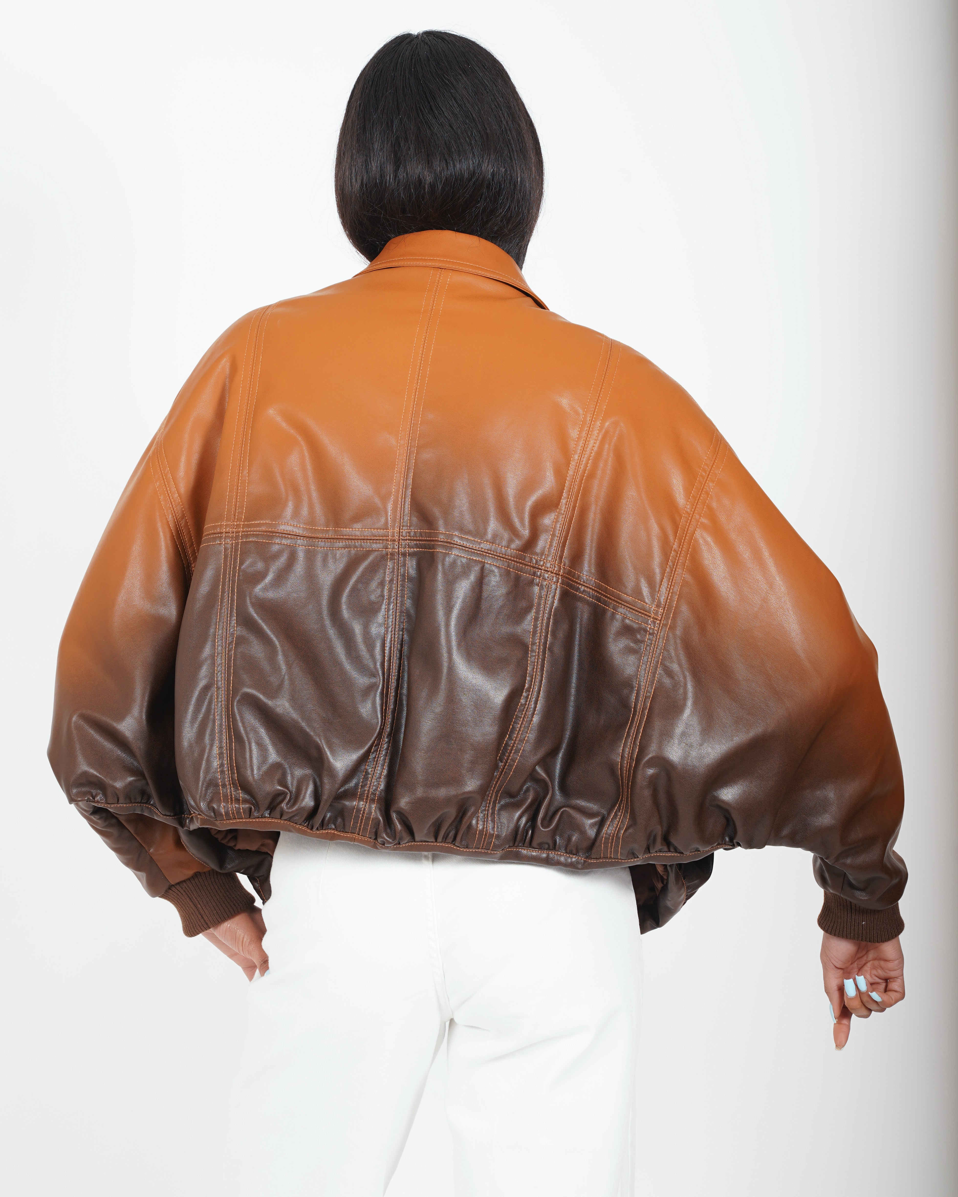 Bomber over bicolor in ecopelle - Aretha