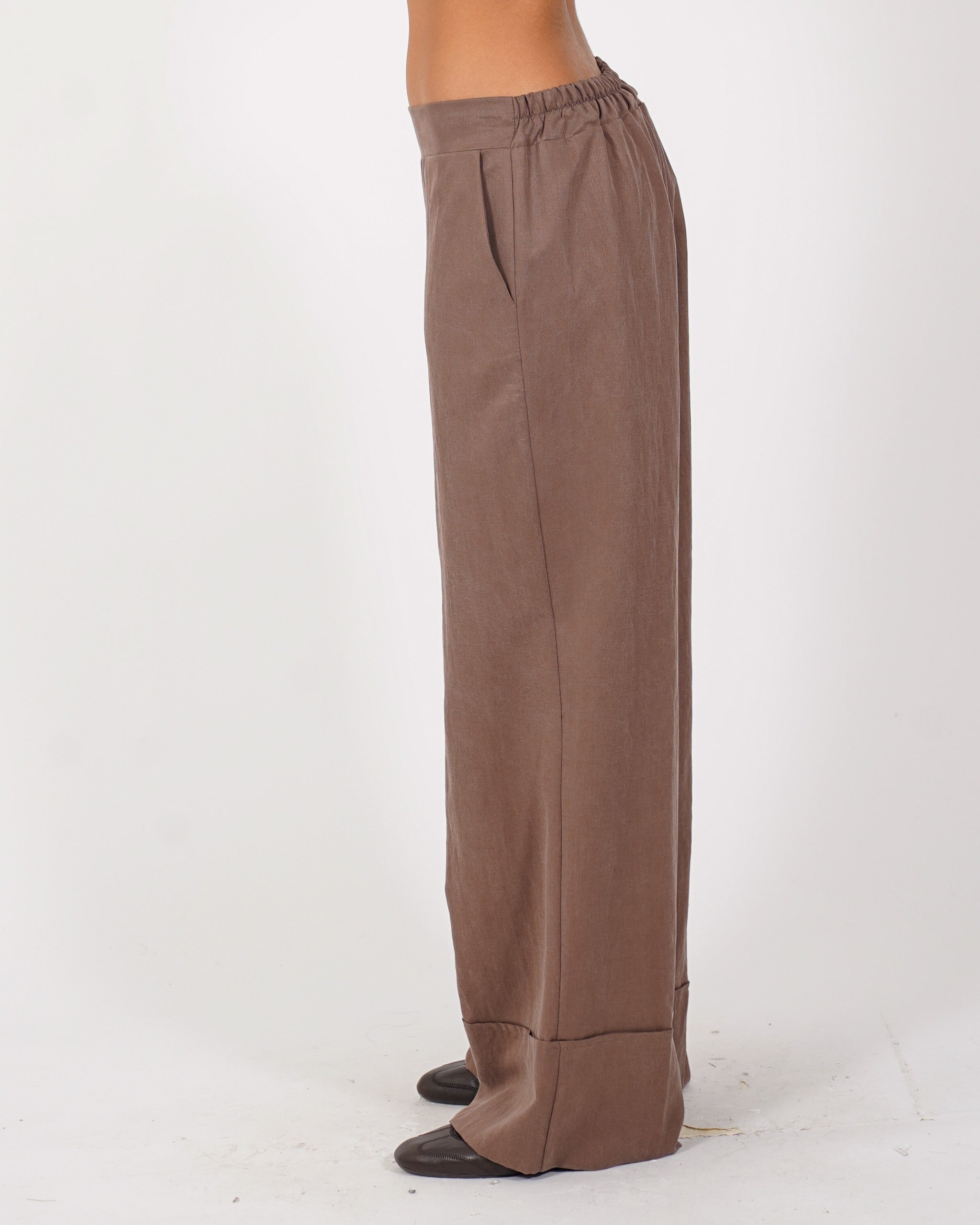 Pantaloni in tessuto fluido gamba larga - Harvej