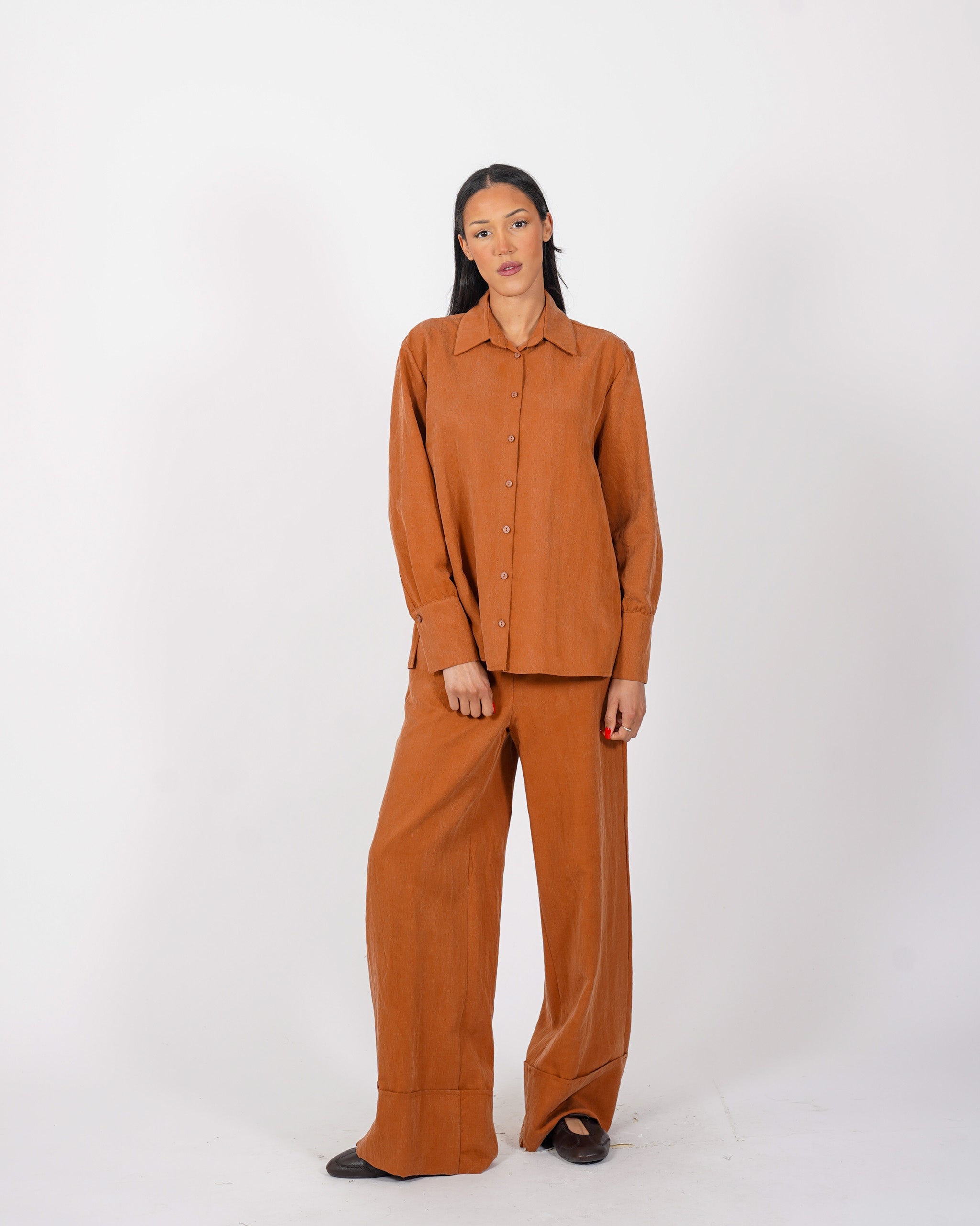 Camicia over con dettaglio sul lato - Desideria