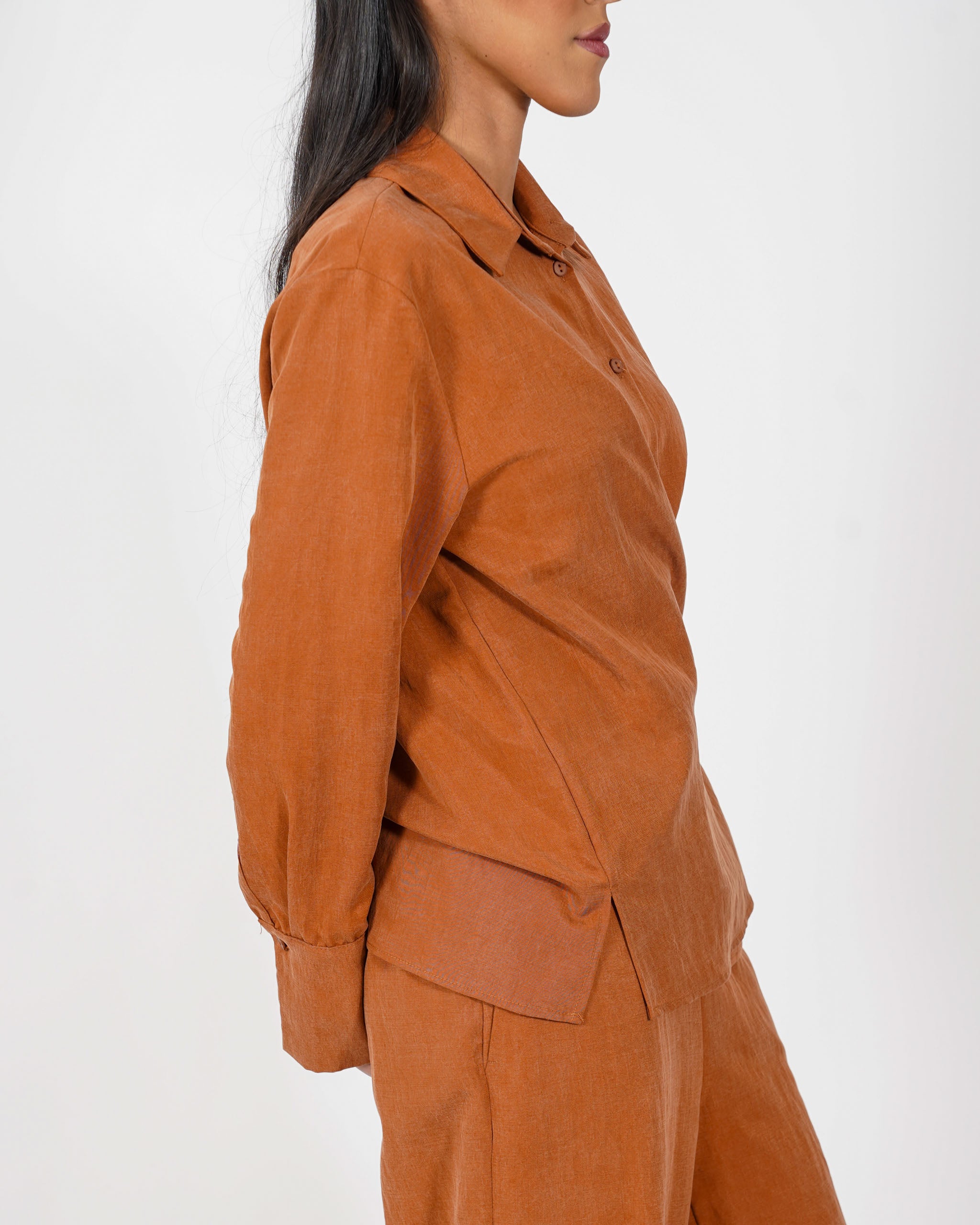 Camicia over con dettaglio sul lato - Desideria