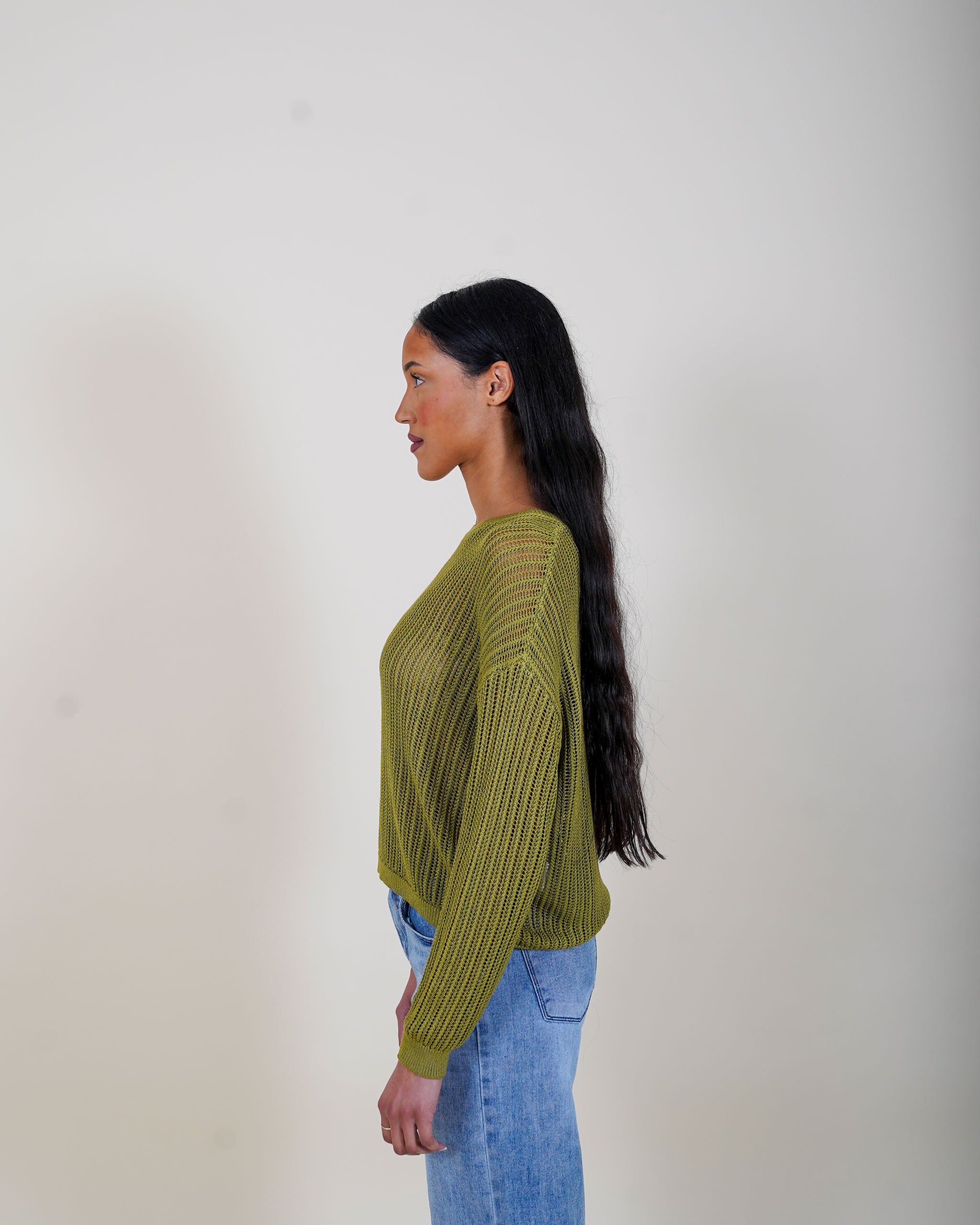 Maglia girocollo traforata - Fuffy