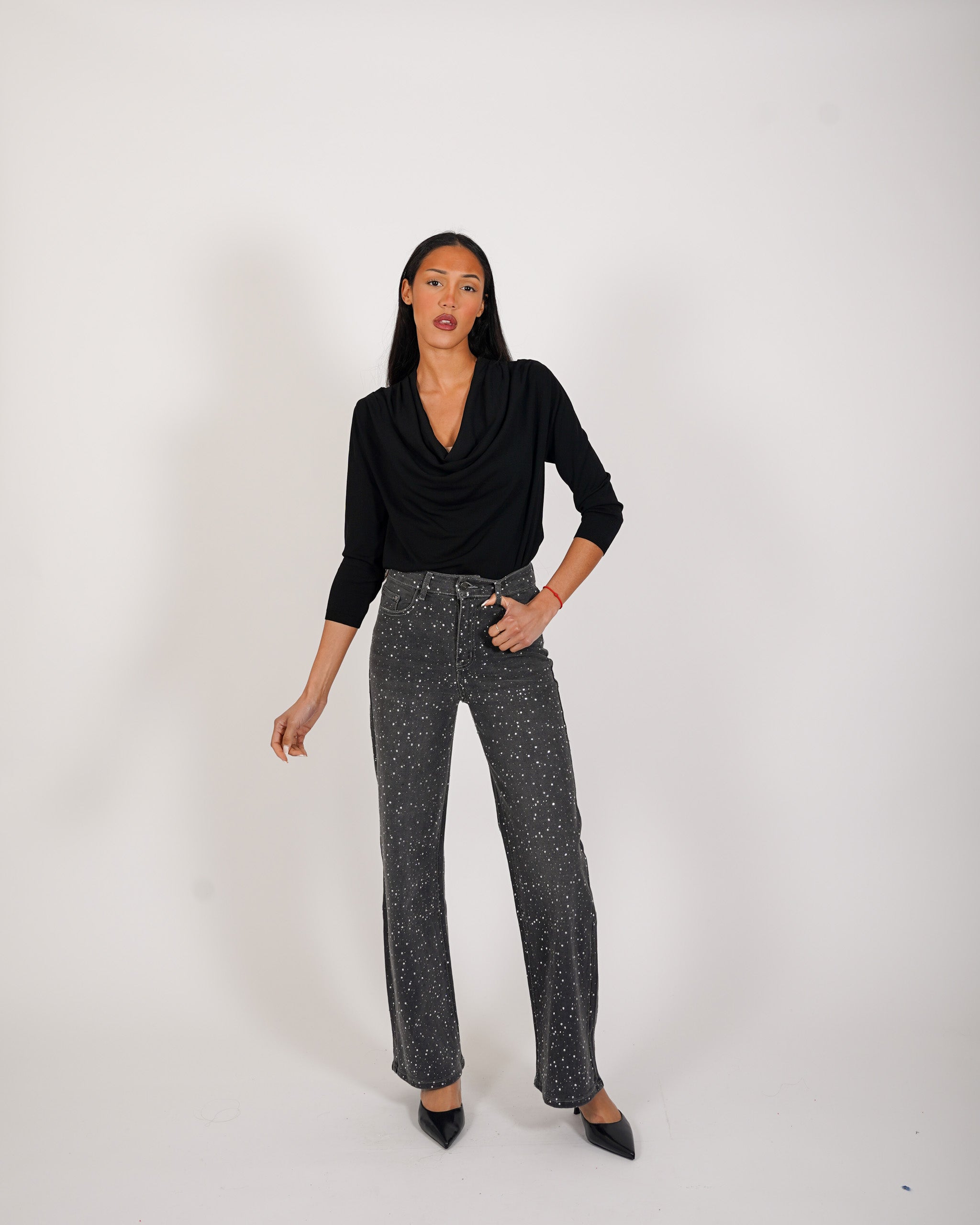 Maglia scollo gronda in mano viscosa - Ferula