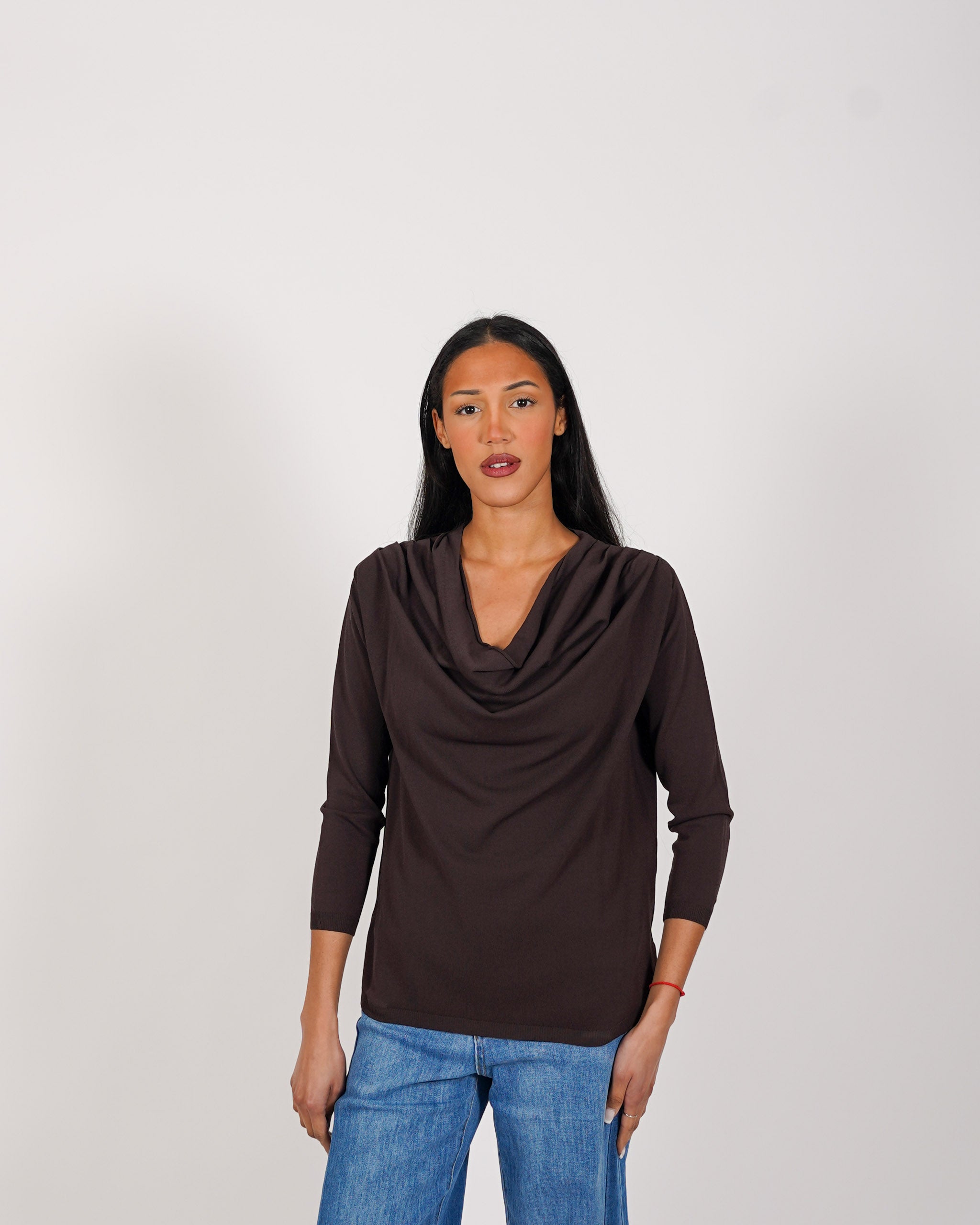 Maglia scollo gronda in mano viscosa - Ferula