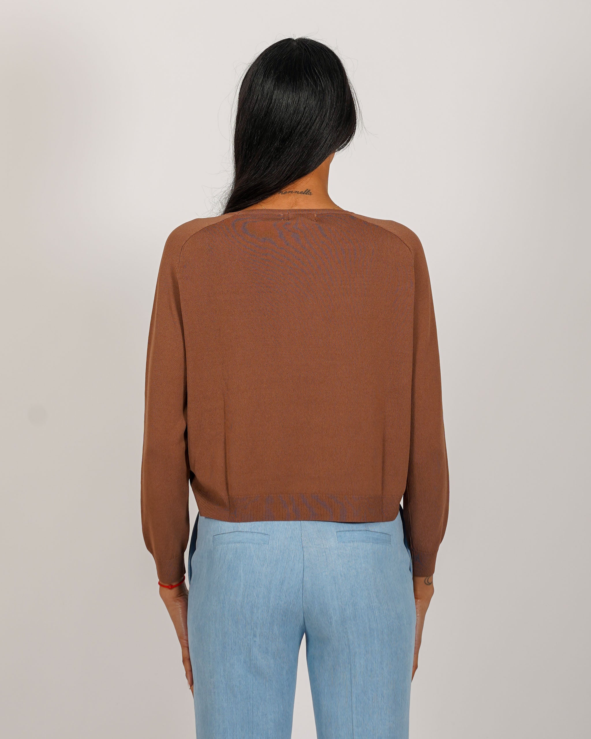 Maglia girocollo in mano viscosa - Fermilde