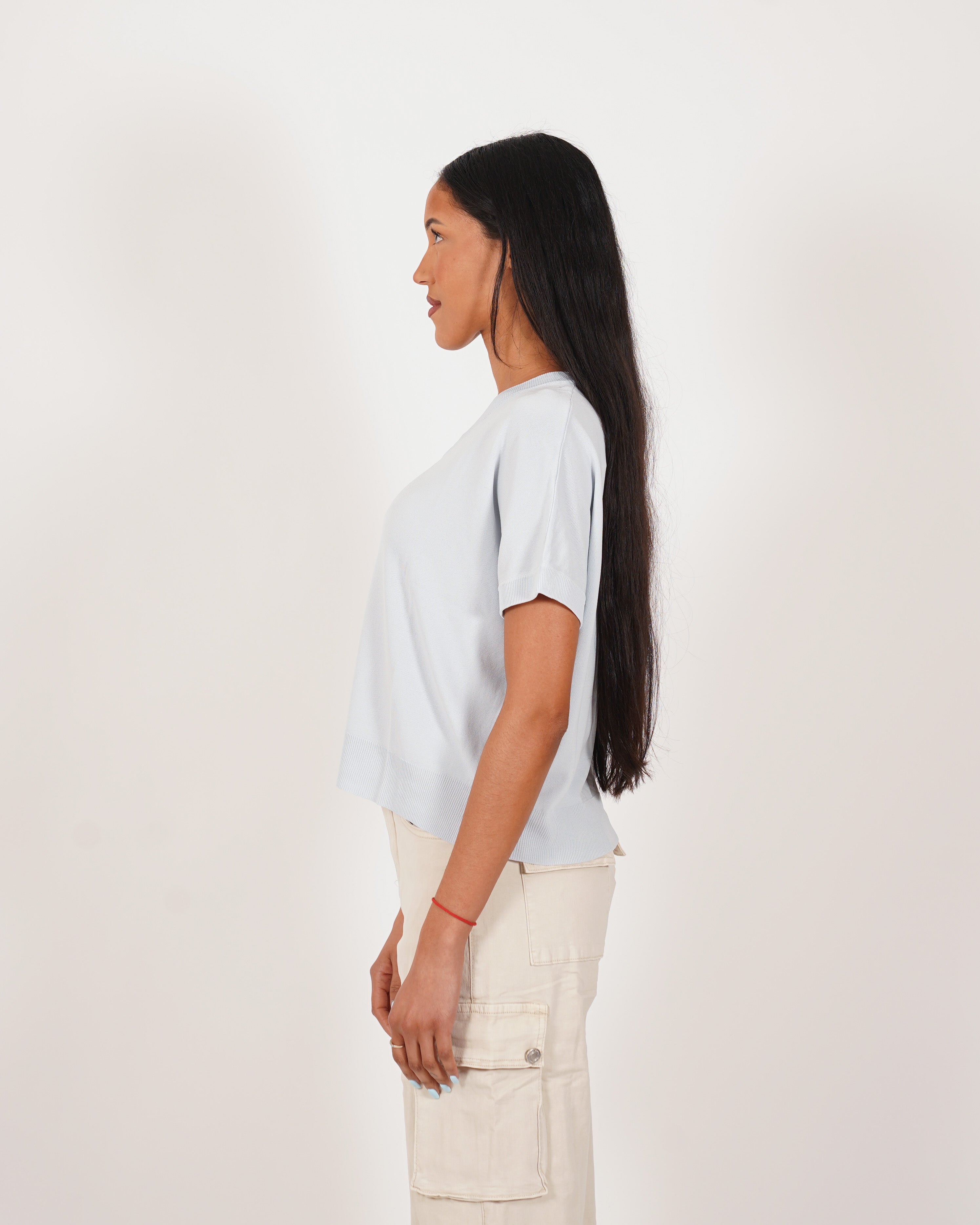 Maglia scollo a v in filo di viscosa- Fervida