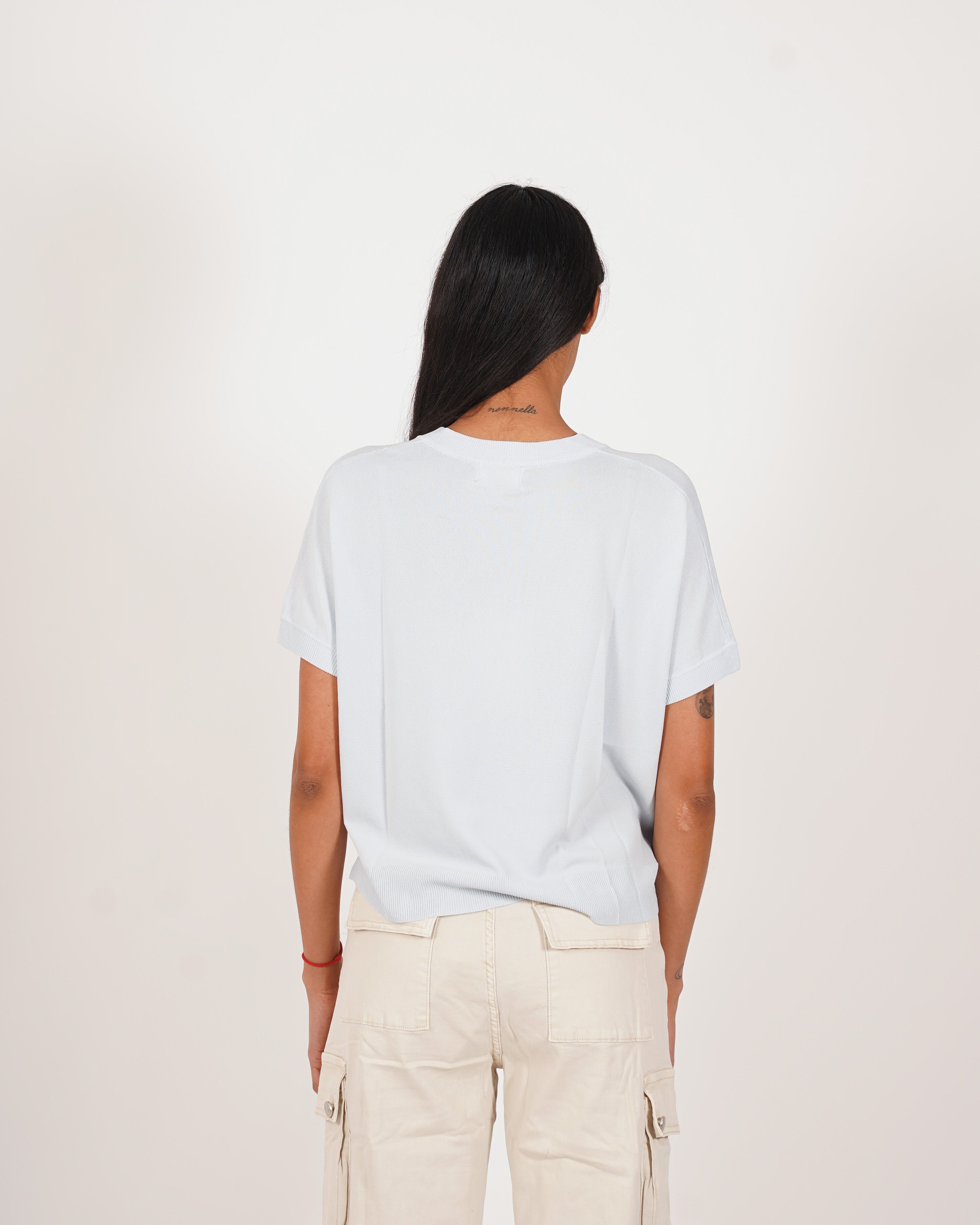 Maglia scollo a v in filo di viscosa- Fervida