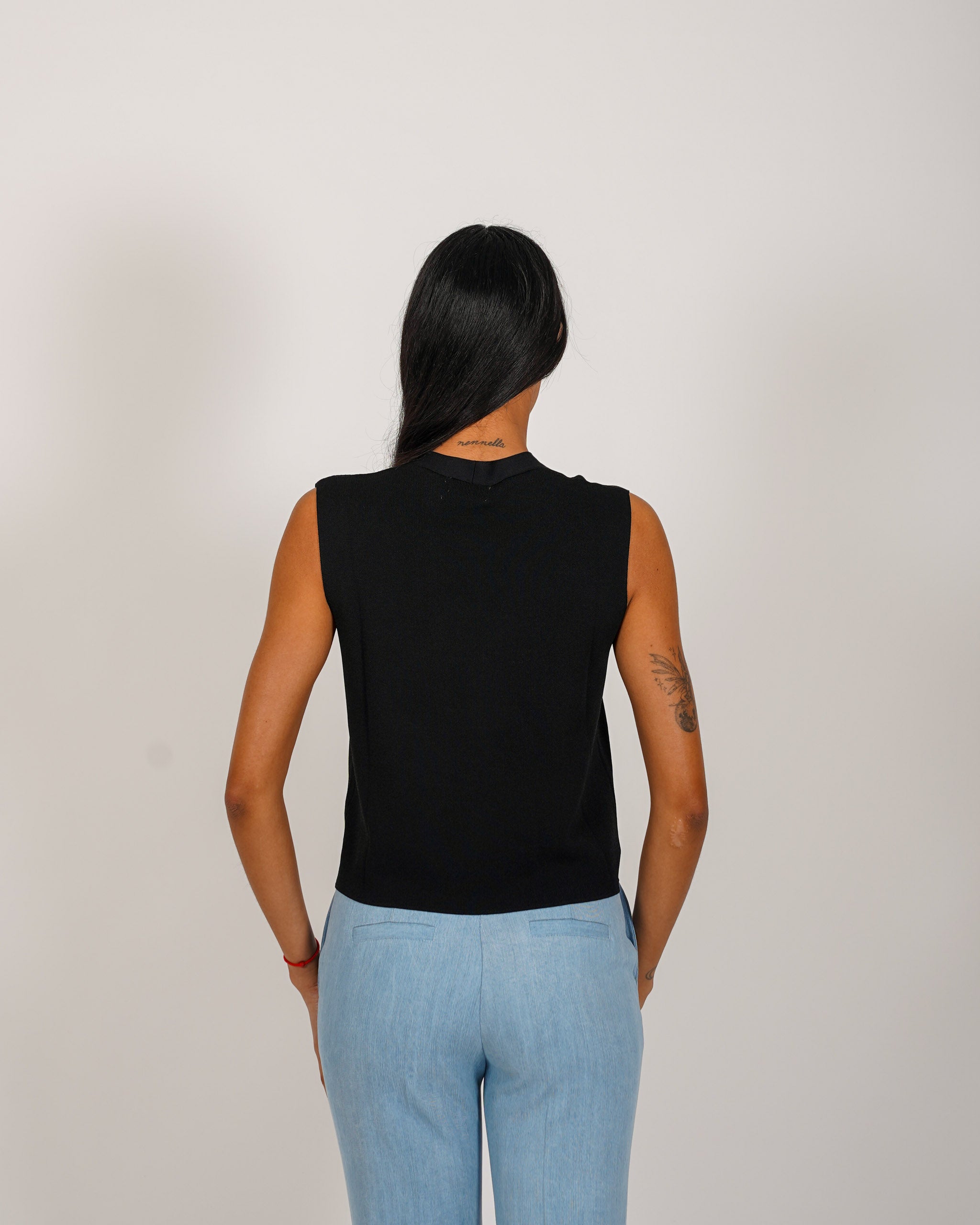 Gilet monopetto in mano viscosa - Macedonia