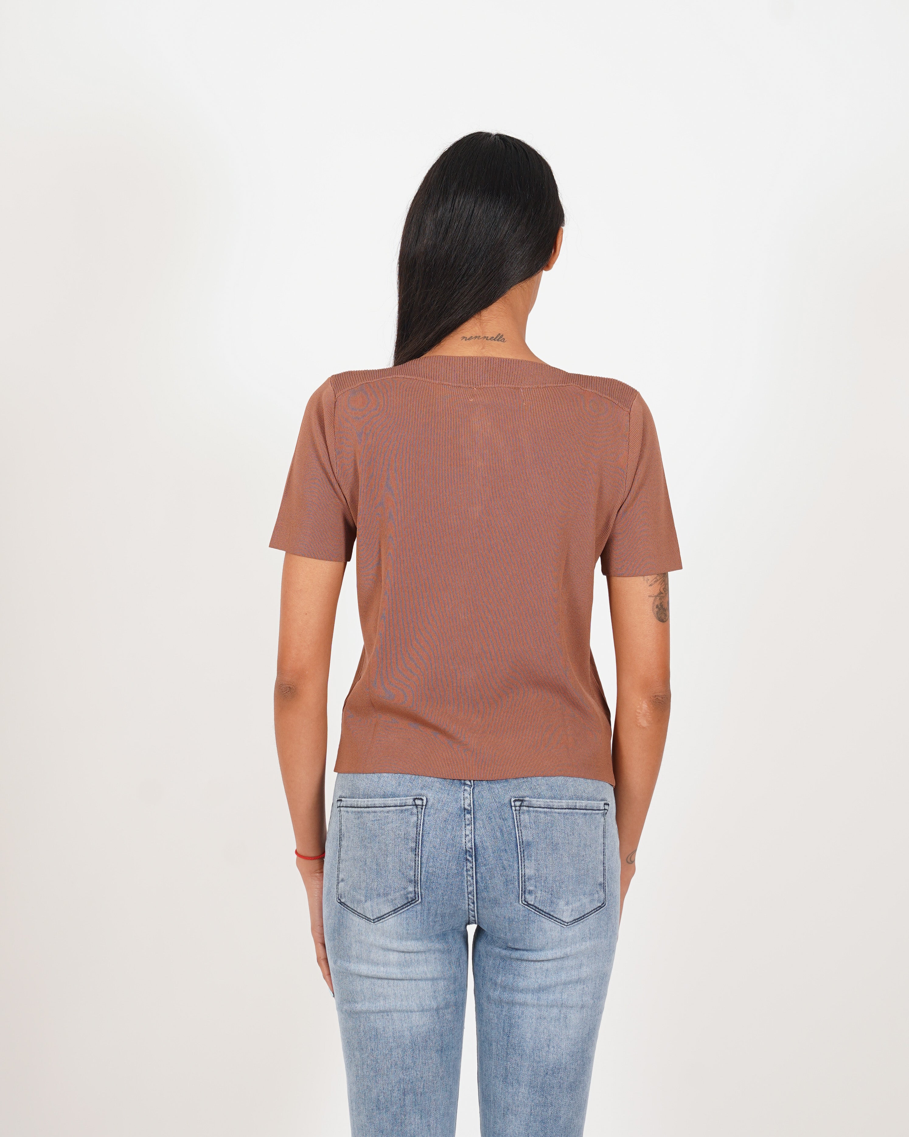 Cardigan in maglia con bottoni tono su tono - Maida