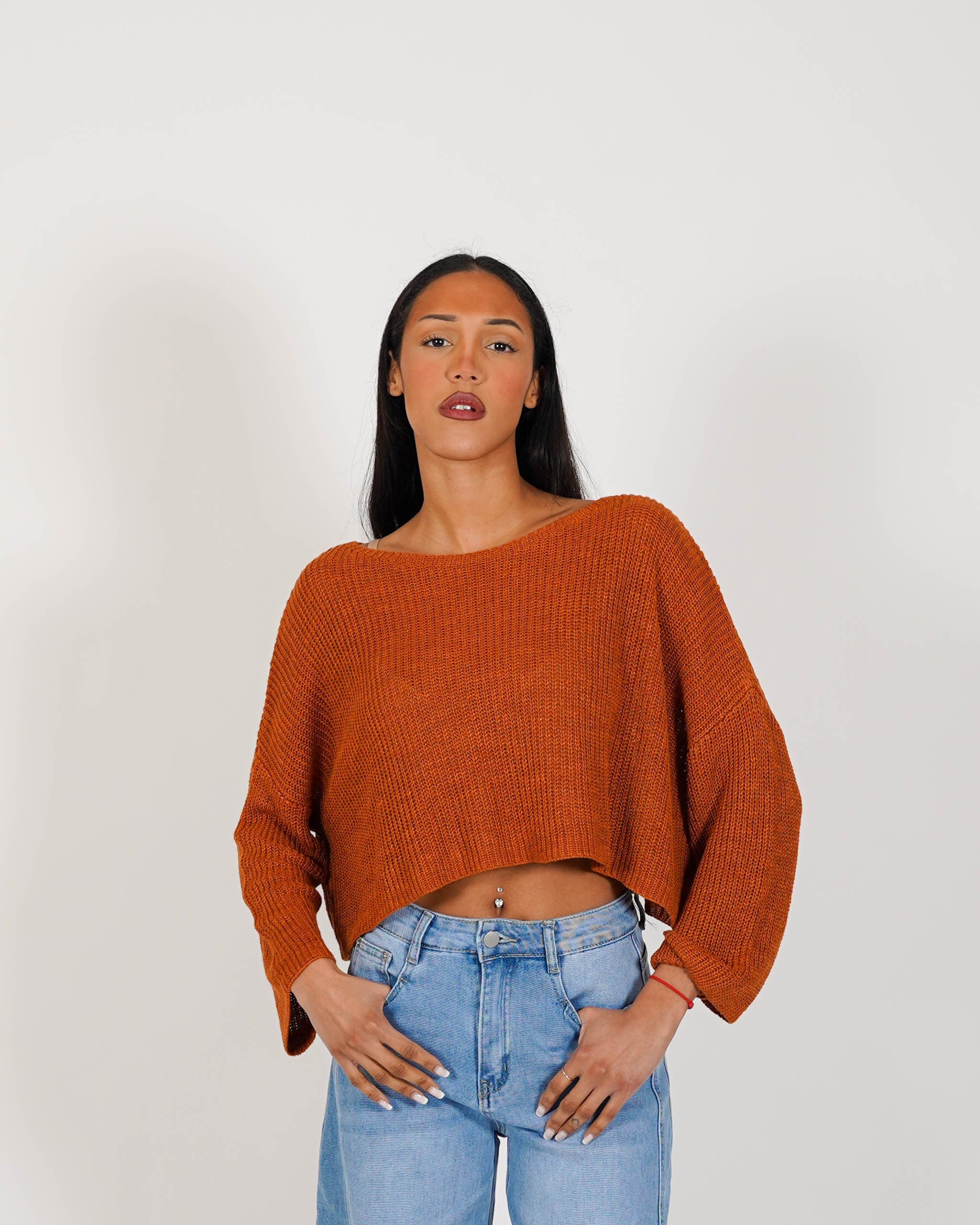 Maglia girocollo in cotone - Zenobia