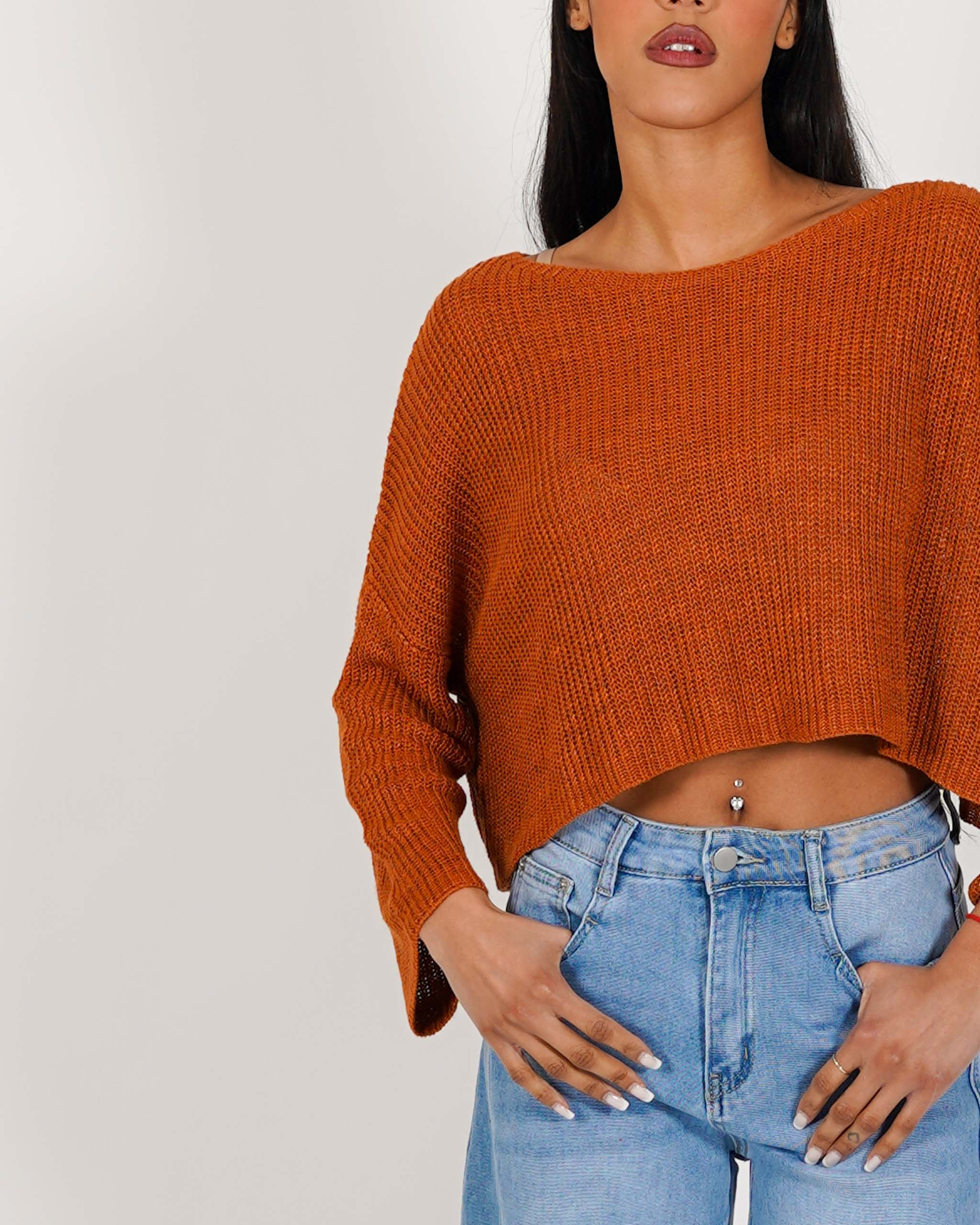 Maglia girocollo in cotone - Zenobia