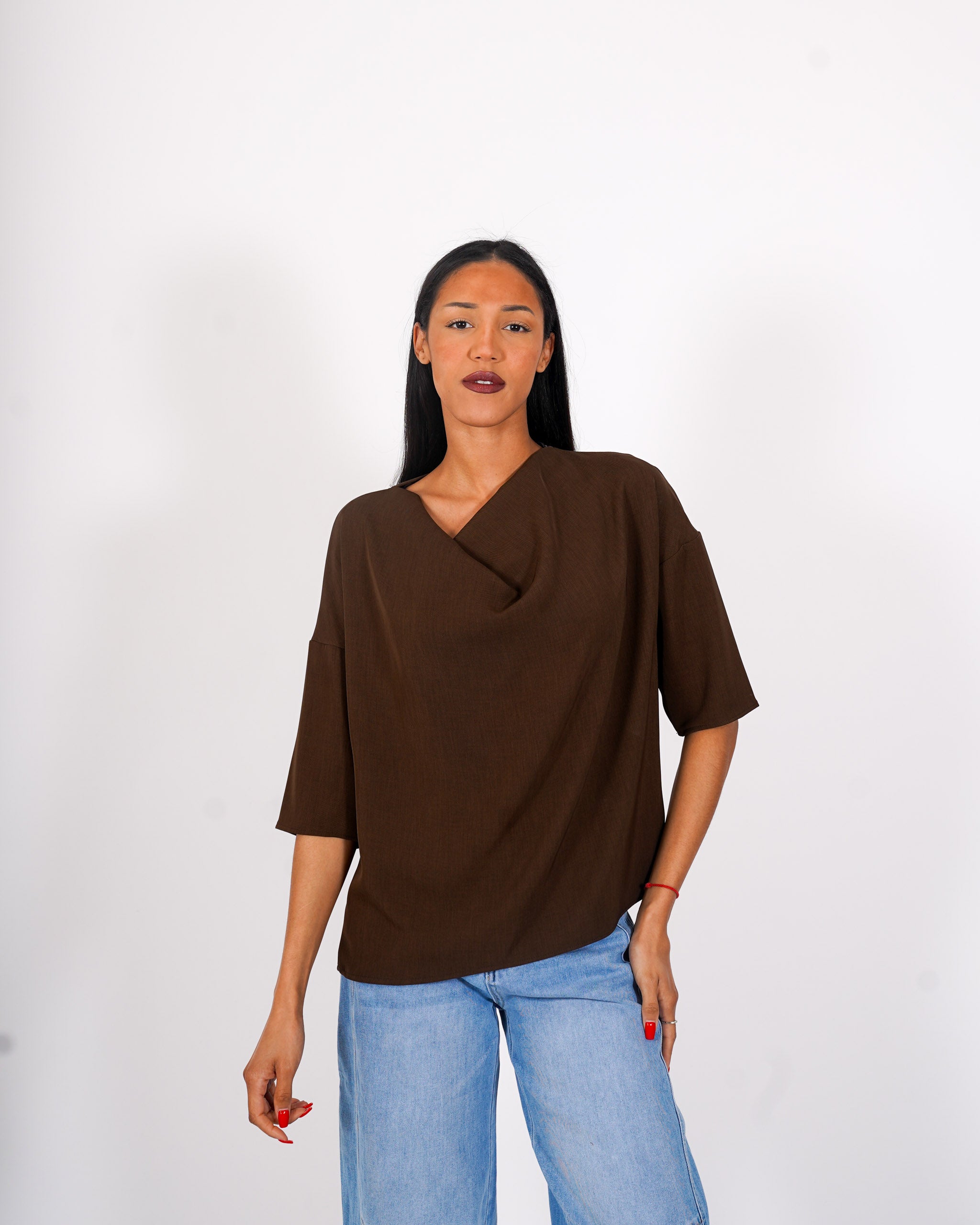 Felpa over con collo a gronda - Gaudienza