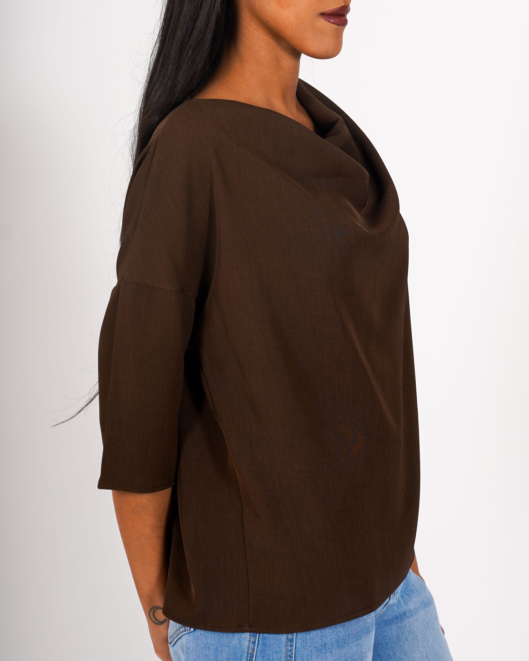 Felpa over con collo a gronda - Gaudienza