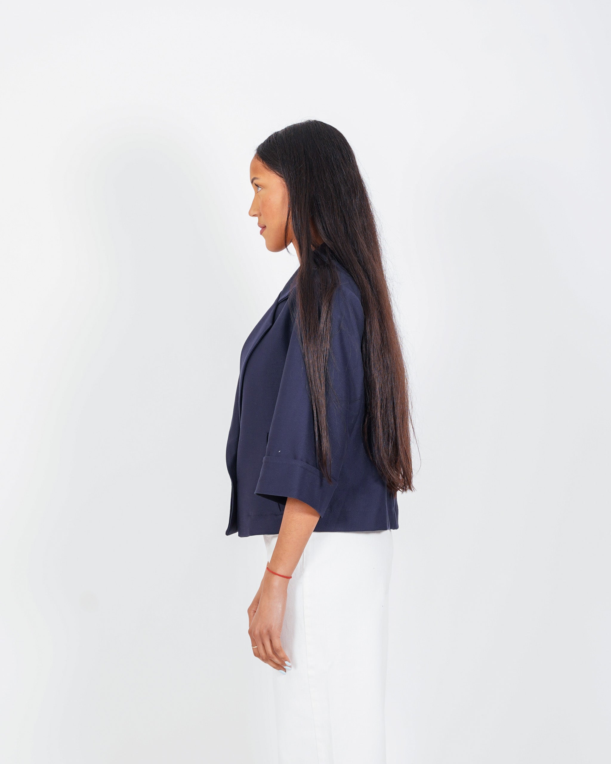 Giacca felpa doppio petto in cotone - Teofila