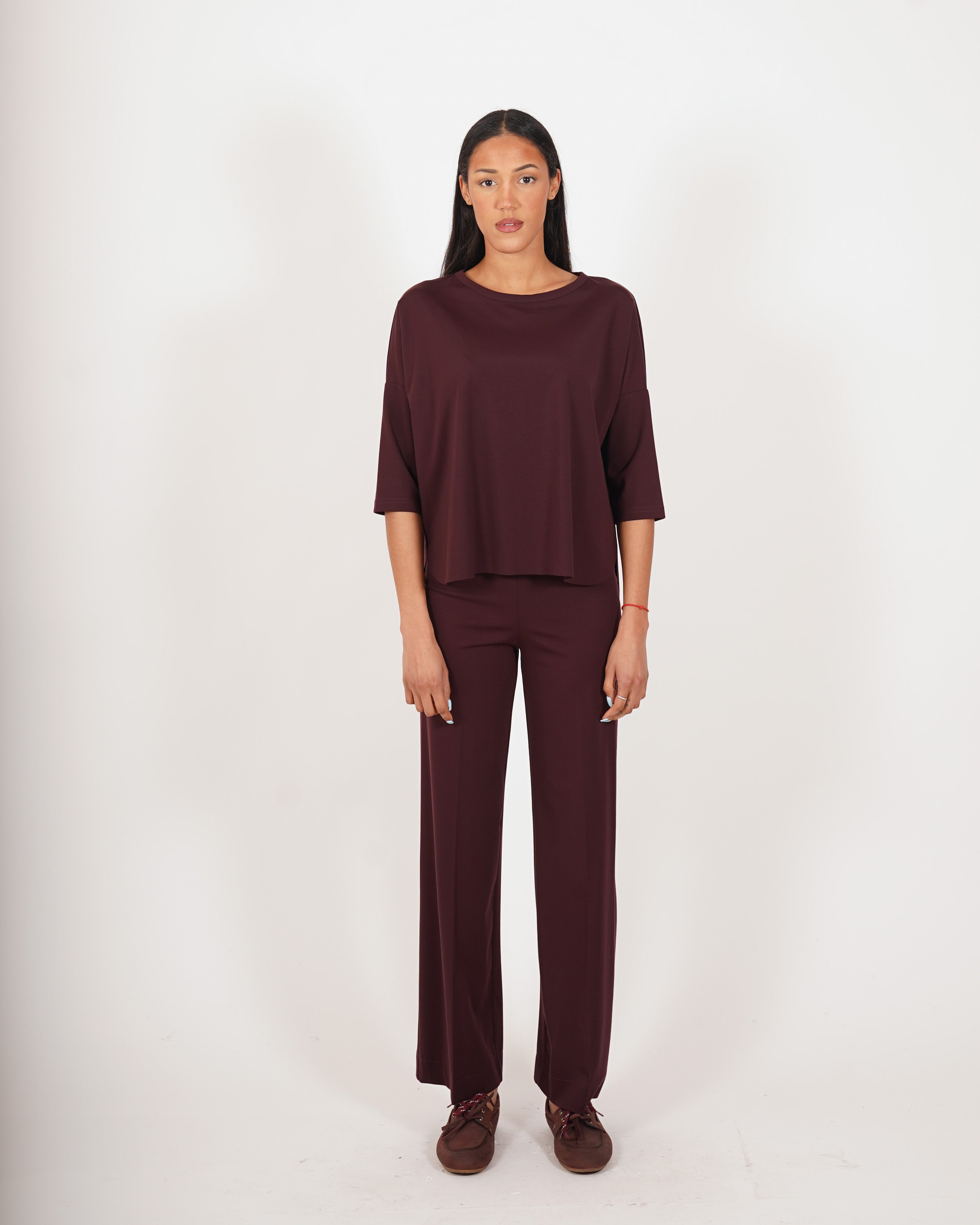 Pantaloni cropped in cotone regular fit - Durango