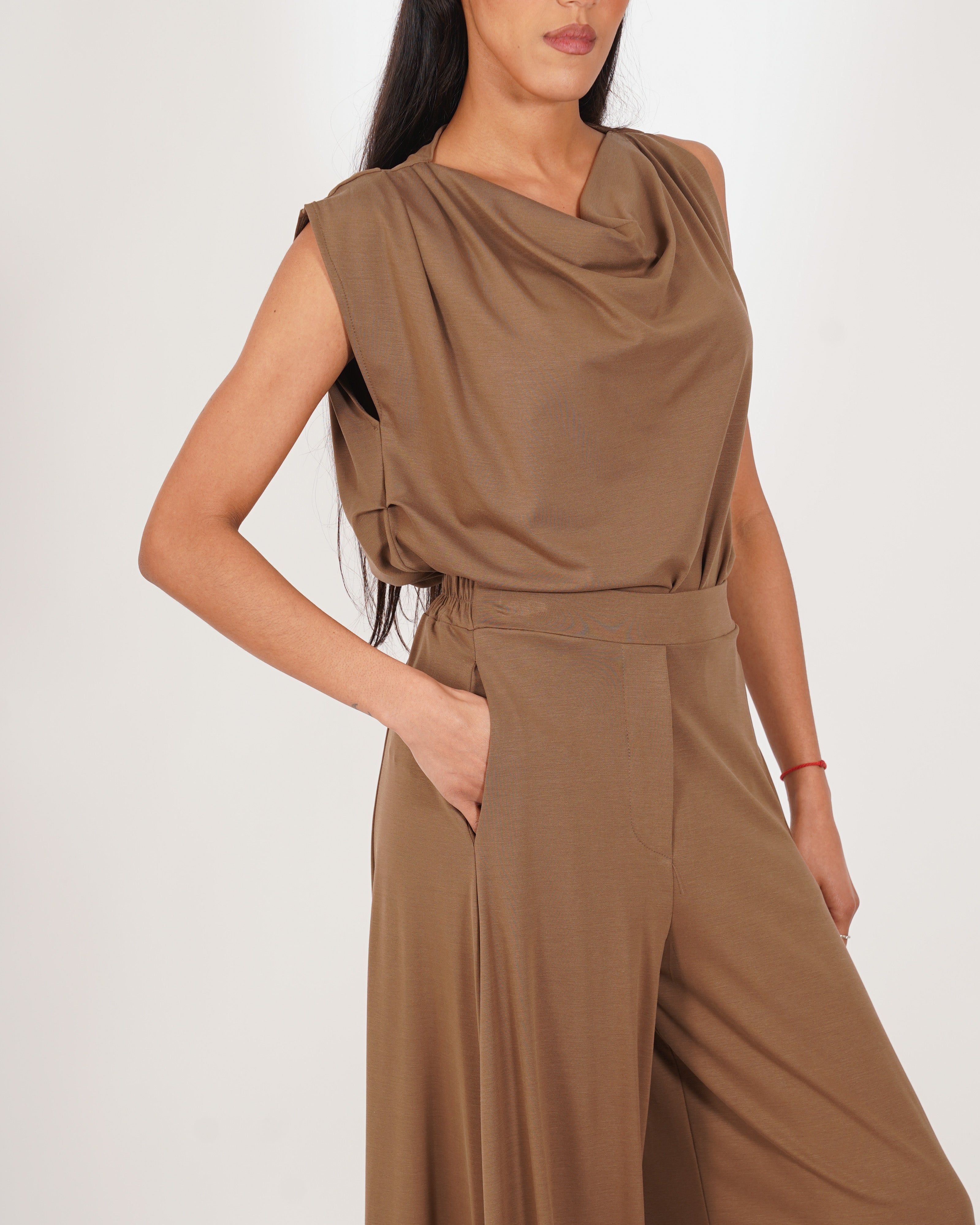 Blusa smanicata scollo a gronda - Elisabettaa