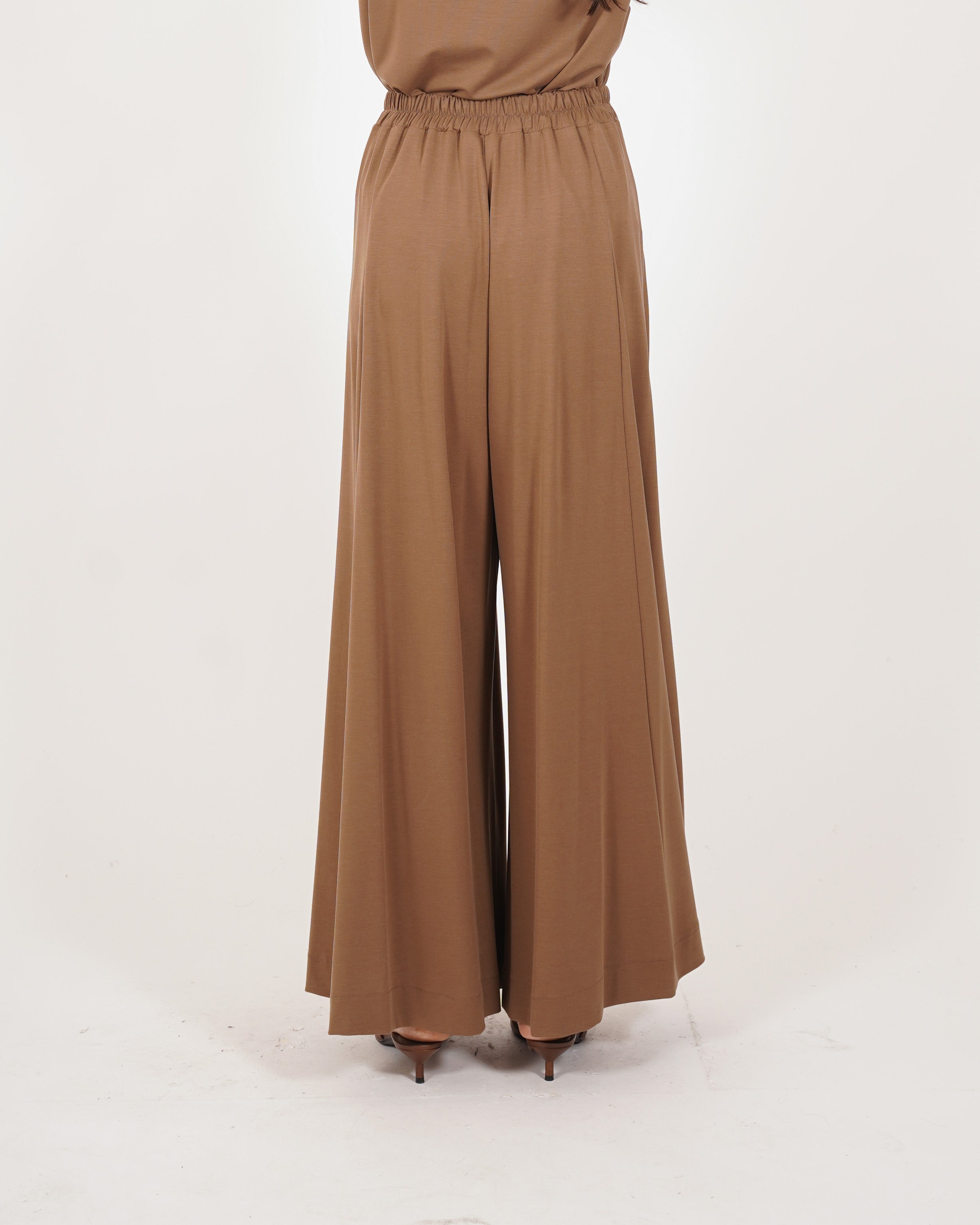 Pantaloni con baschina e gamba larga - Karenn