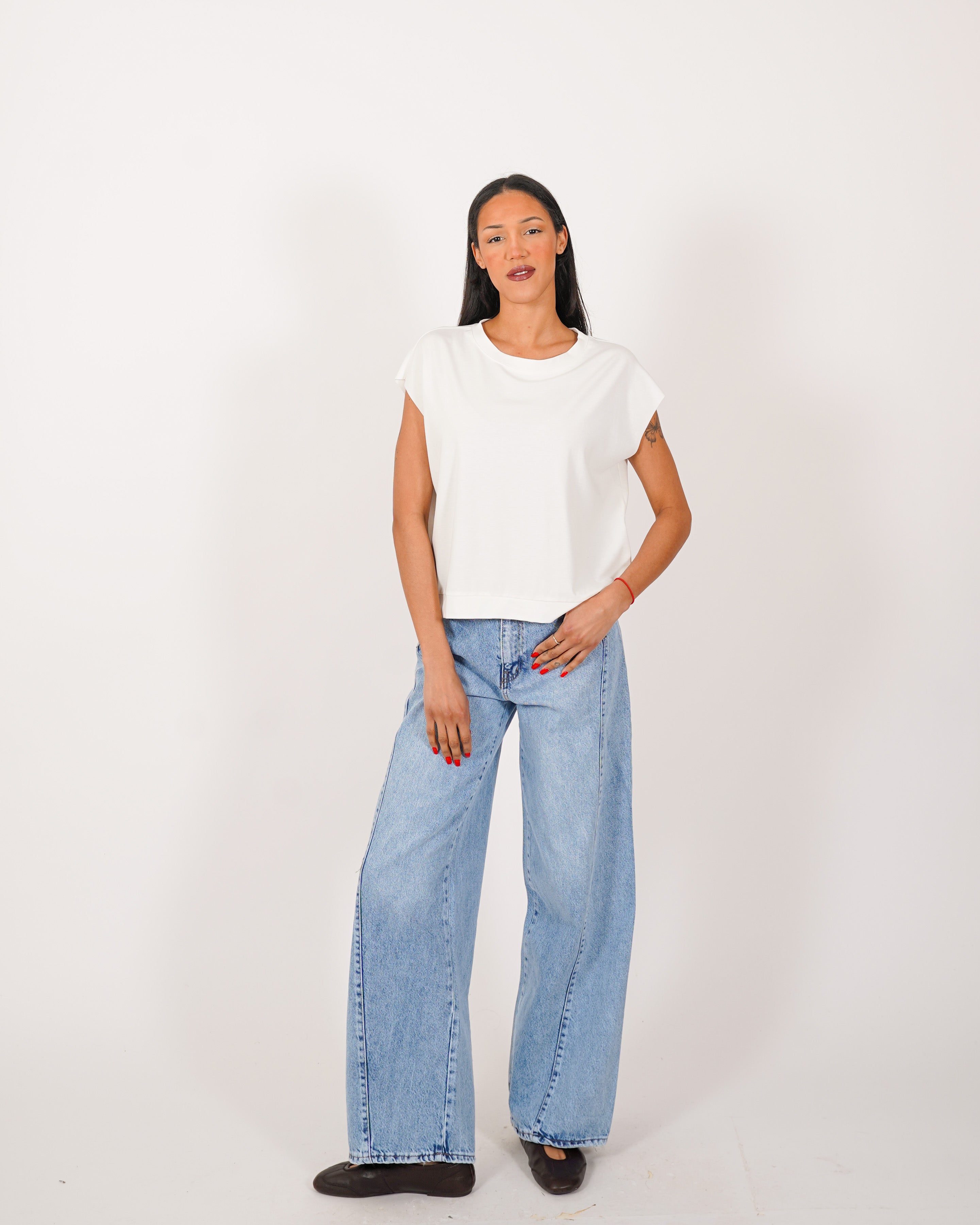 Shirt girocollo regular fit - Sestilia