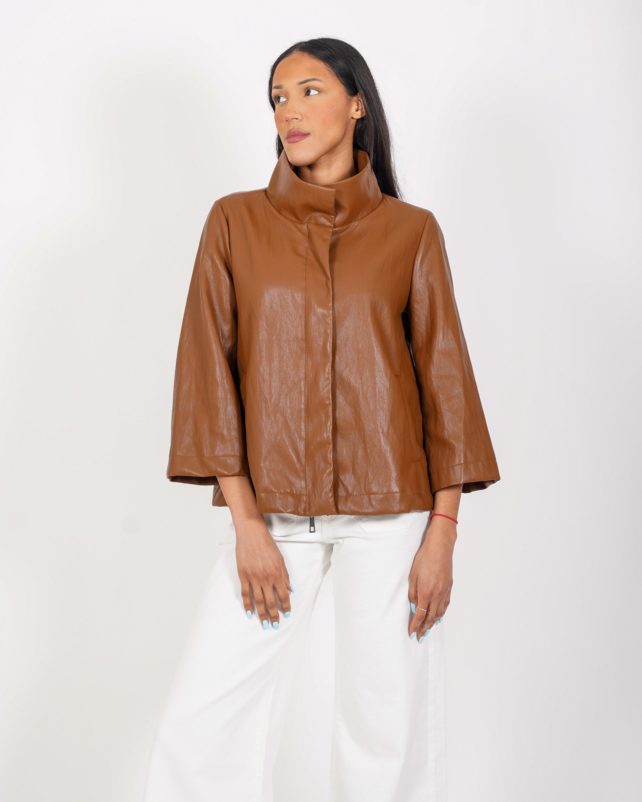 Caban in ecopelle stropicciata - Calamita