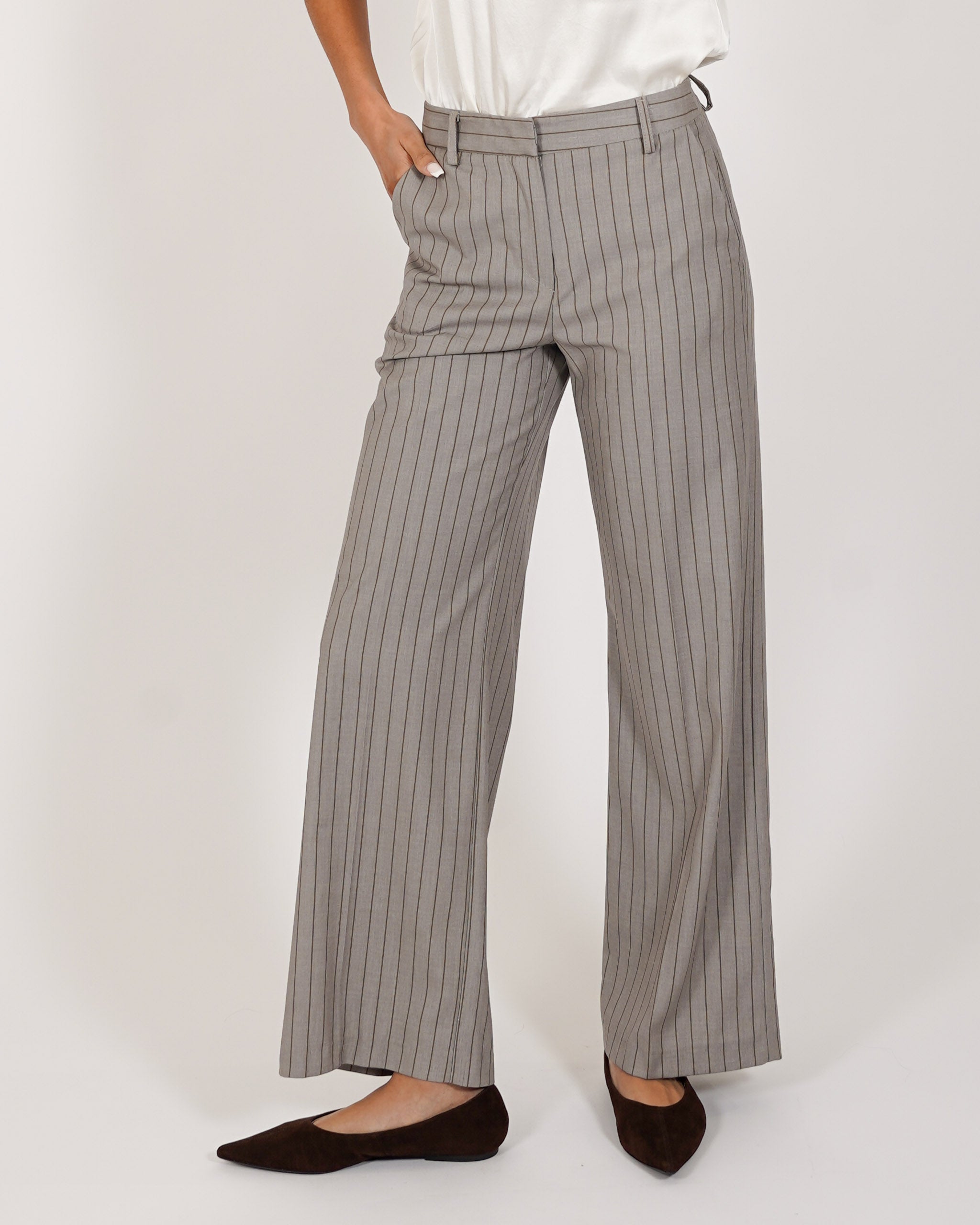 Pantaloni gamba larga in ecofibra - Sulmona