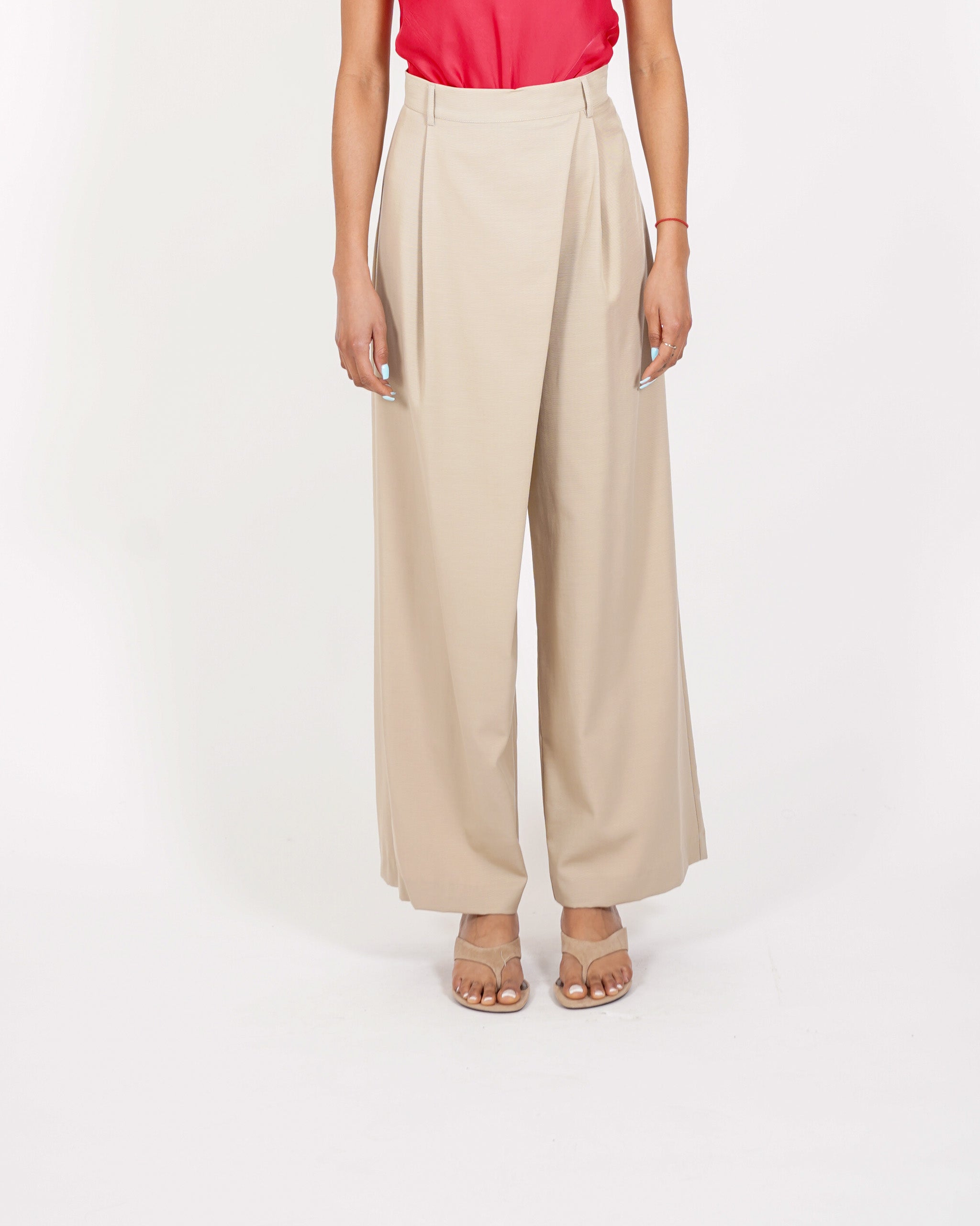 Pantaloni portafoglio gamba larga in ecofibra - Penosa