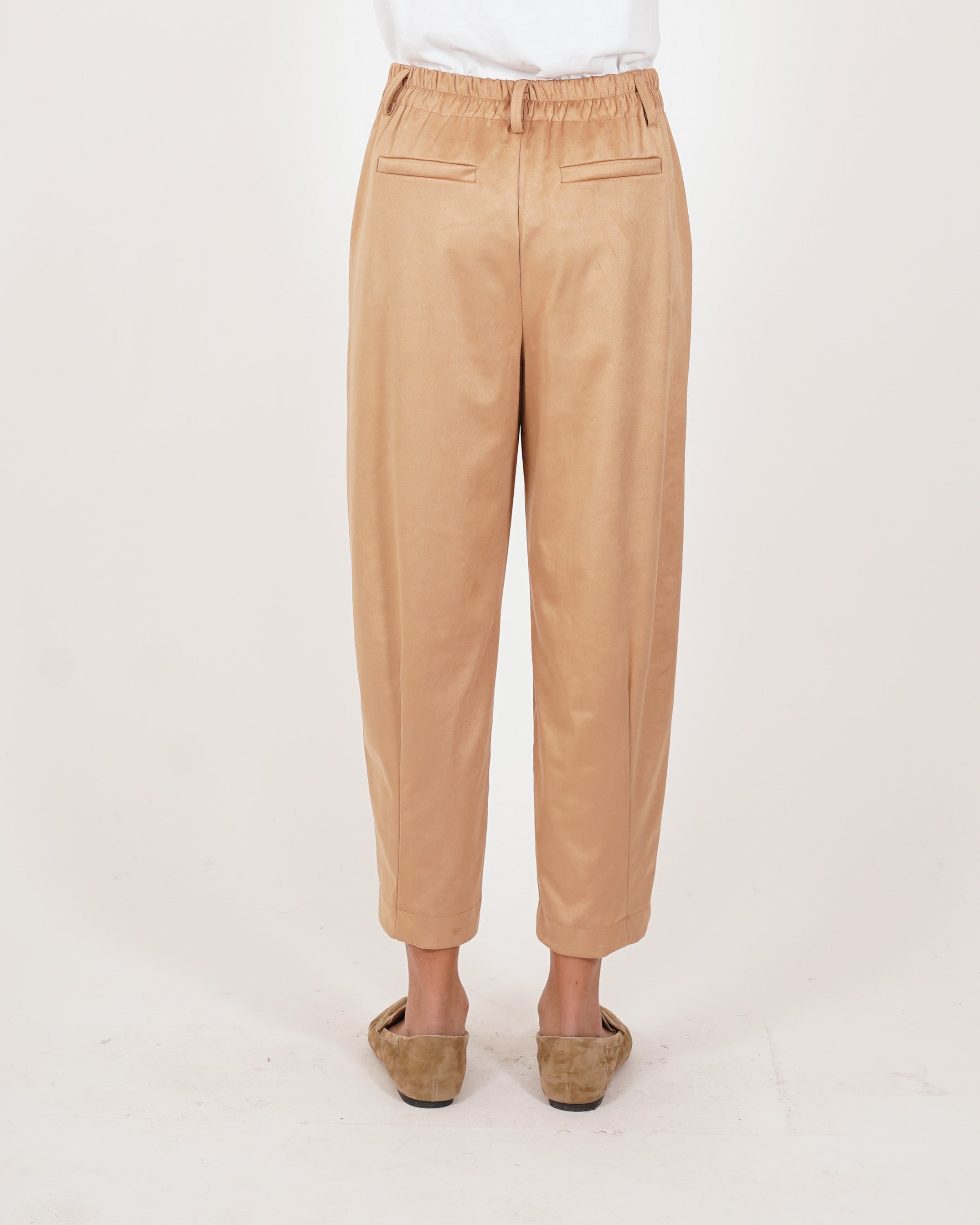 Pantaloni cropped in ecocamoscio - Idrissa