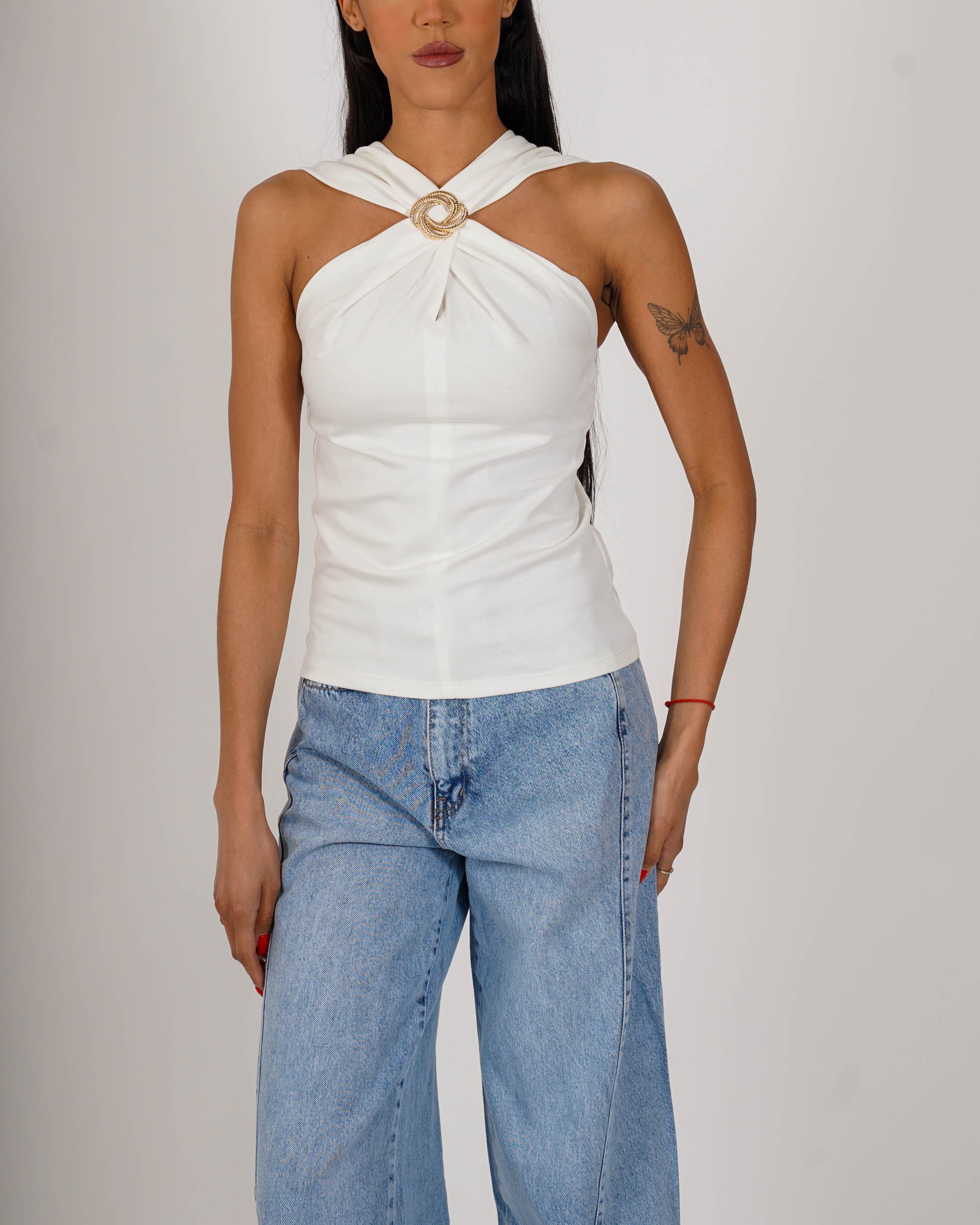 Maglia ad incrocio con nodo - Pretesa