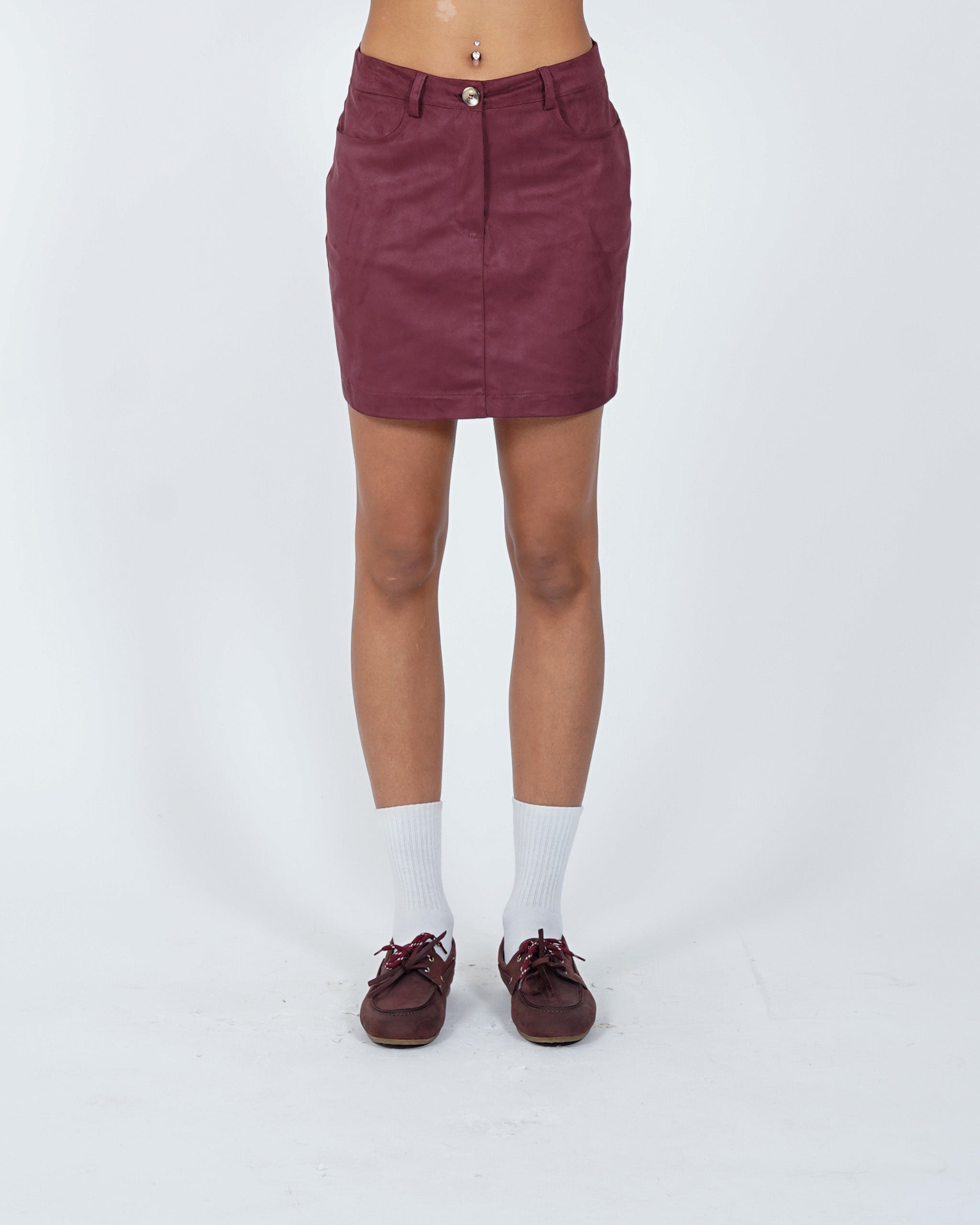 Minigonna in eco camoscio - Mabel