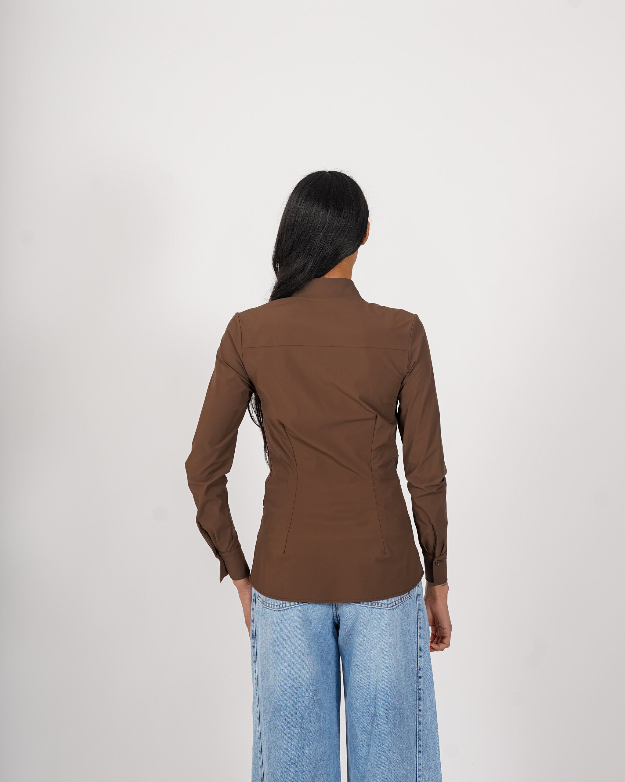 Camicia slim fit in tessuto stretch - Belarda