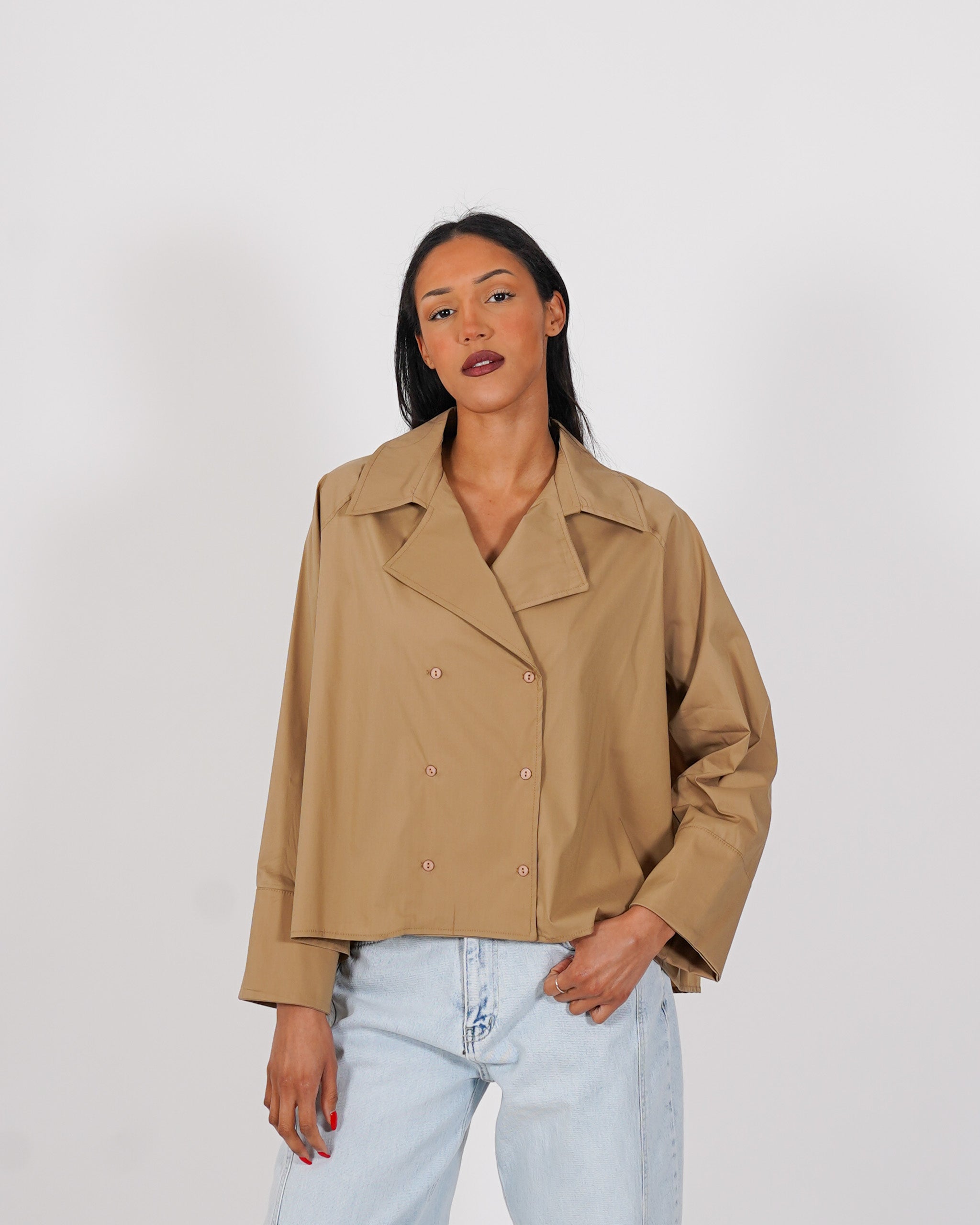 Camicia doppio petto stondata sul retro - Toner