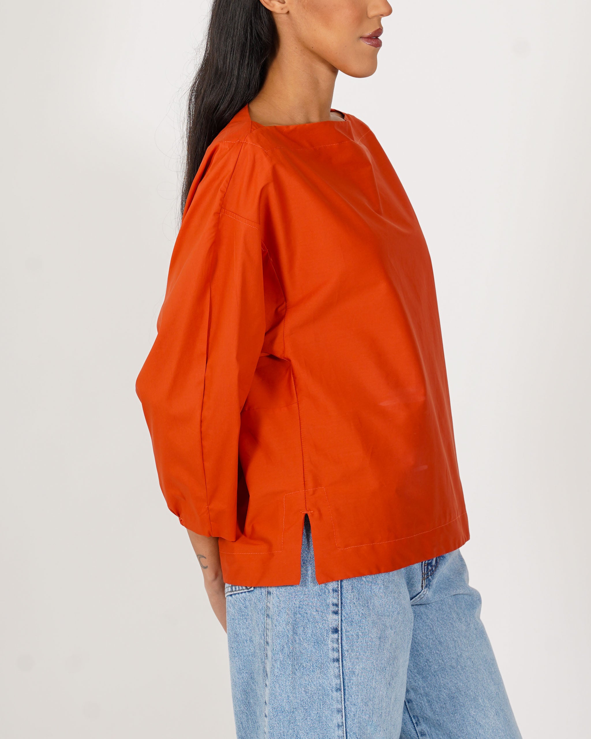 Blusa manica lunga in cotone - Beppa
