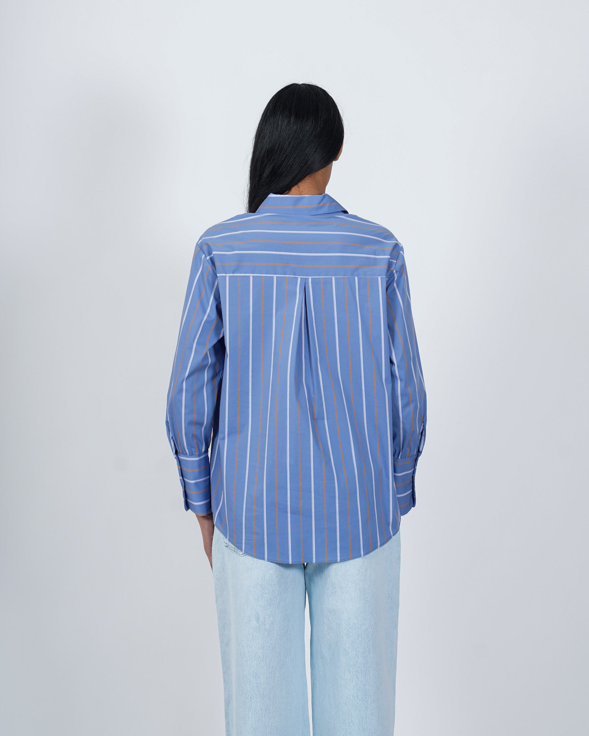 Camicia rigata in cotone - Leggera