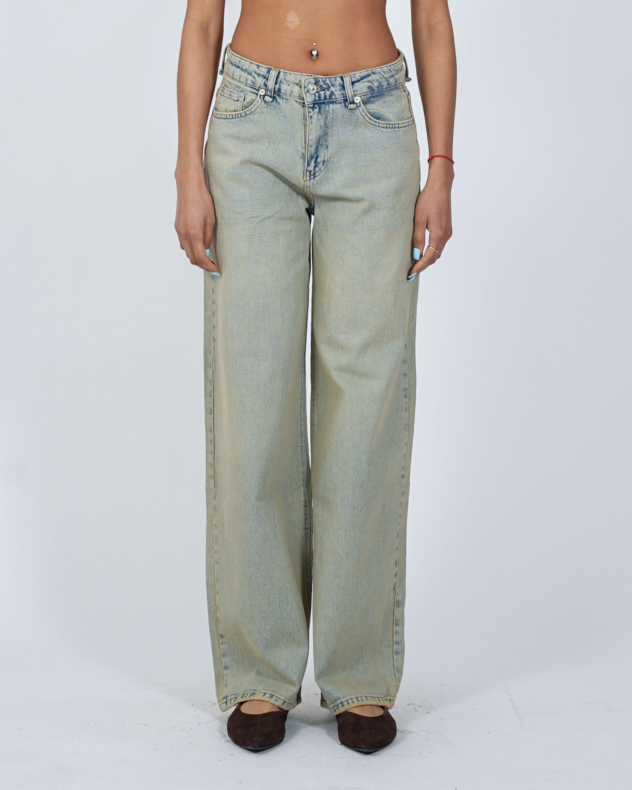 Jeans balloon fit in tela denim - Contenta