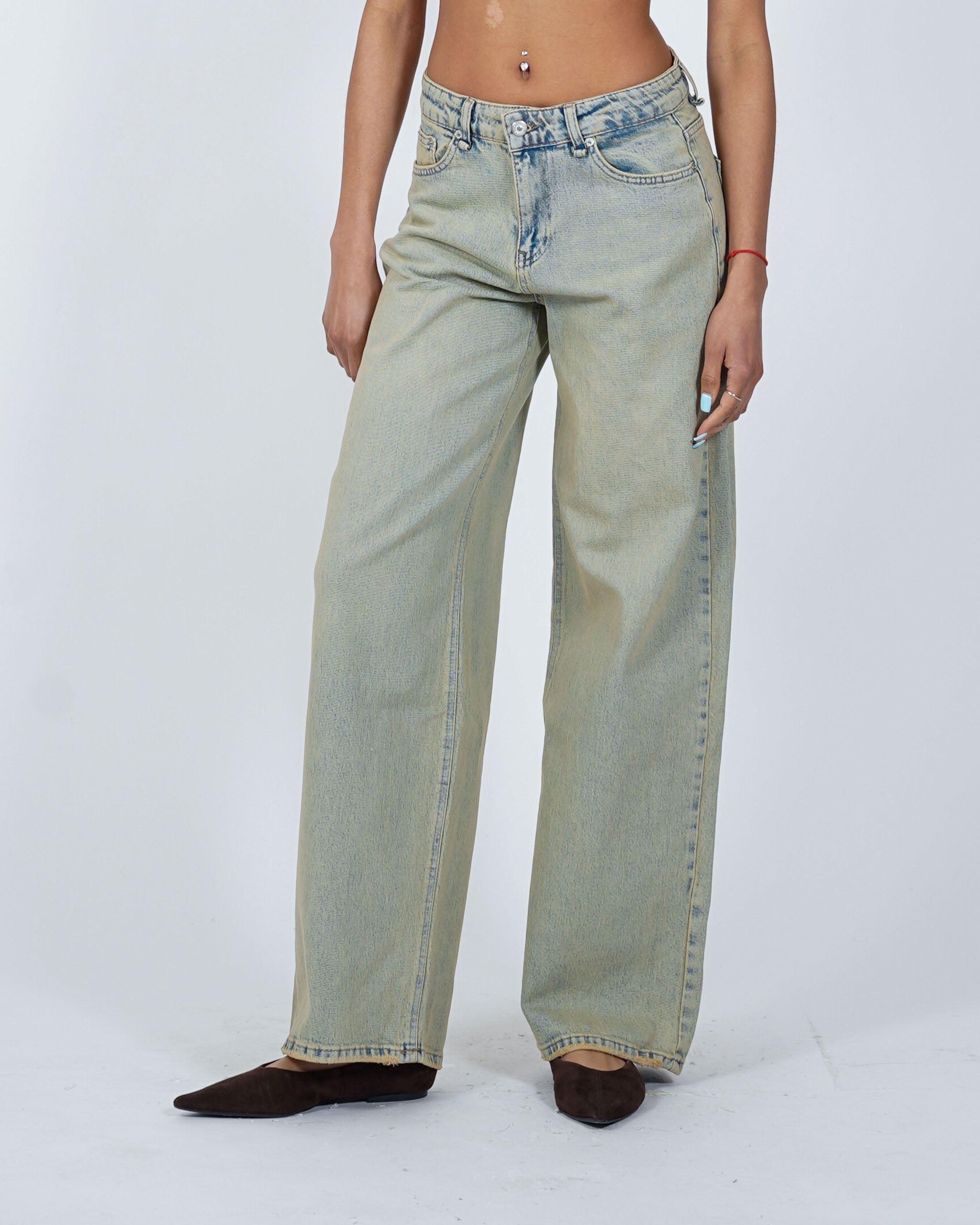 Jeans balloon fit in tela denim - Contenta