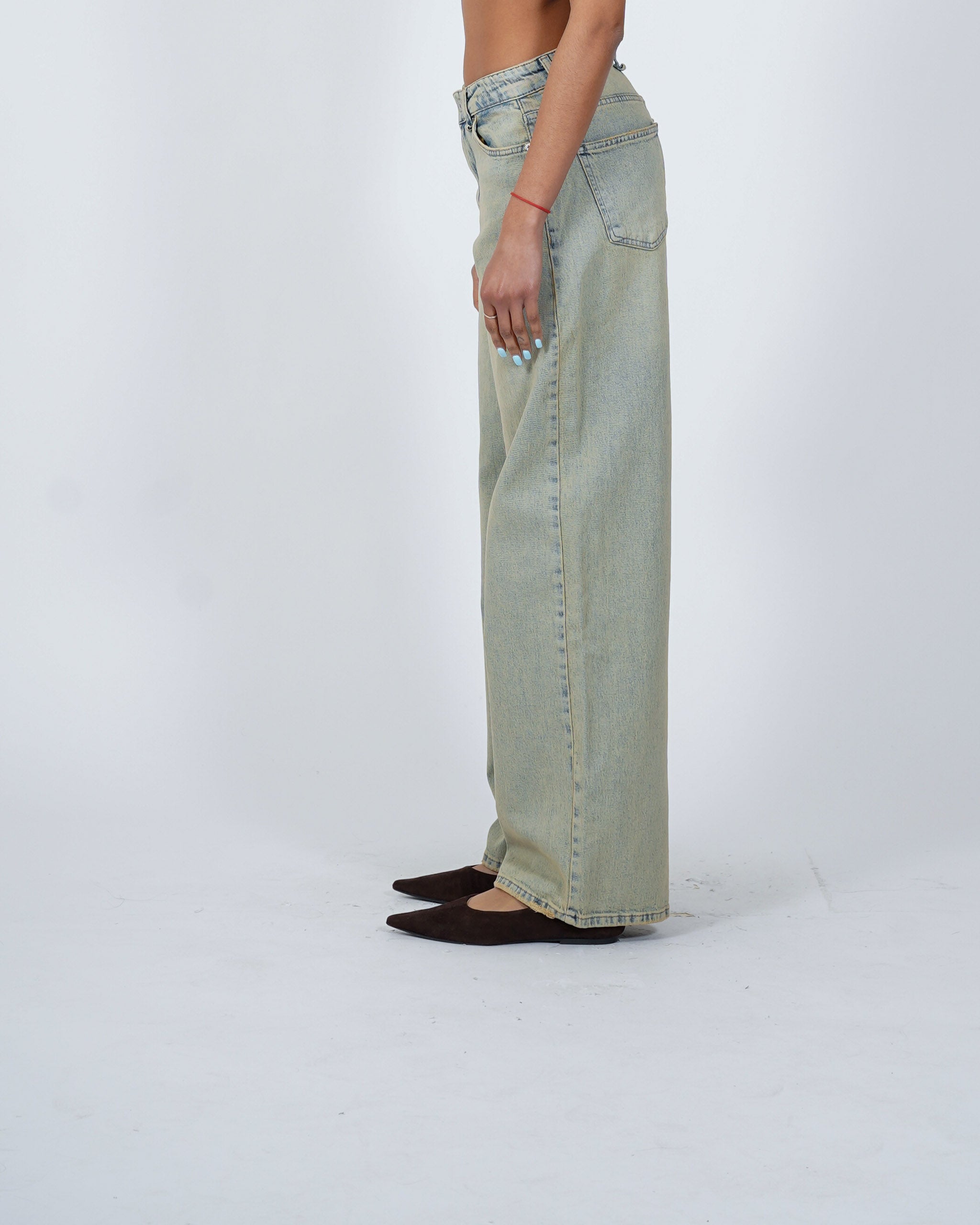 Jeans balloon fit in tela denim - Contenta