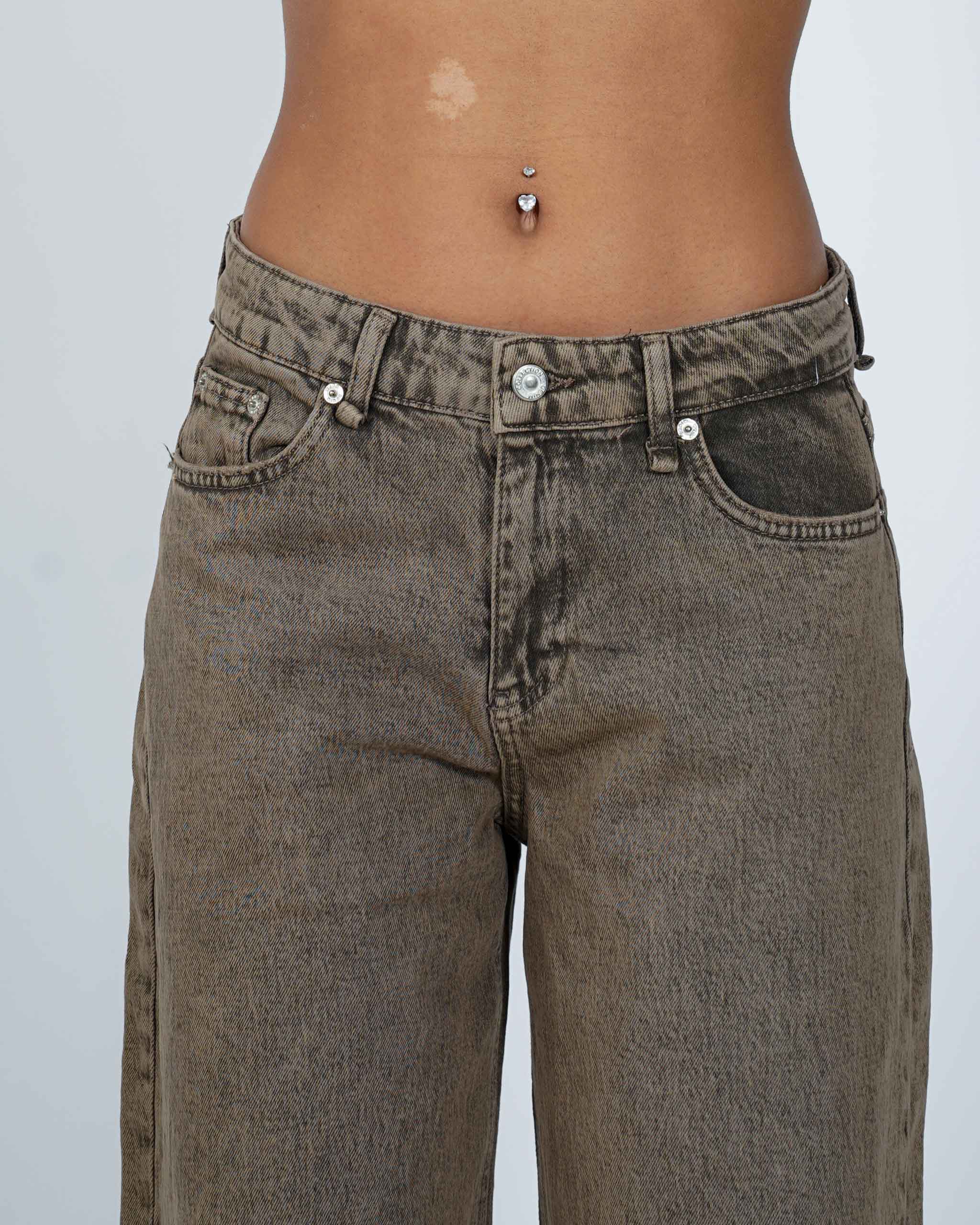 Jeans balloon fit in tela denim - Contenta