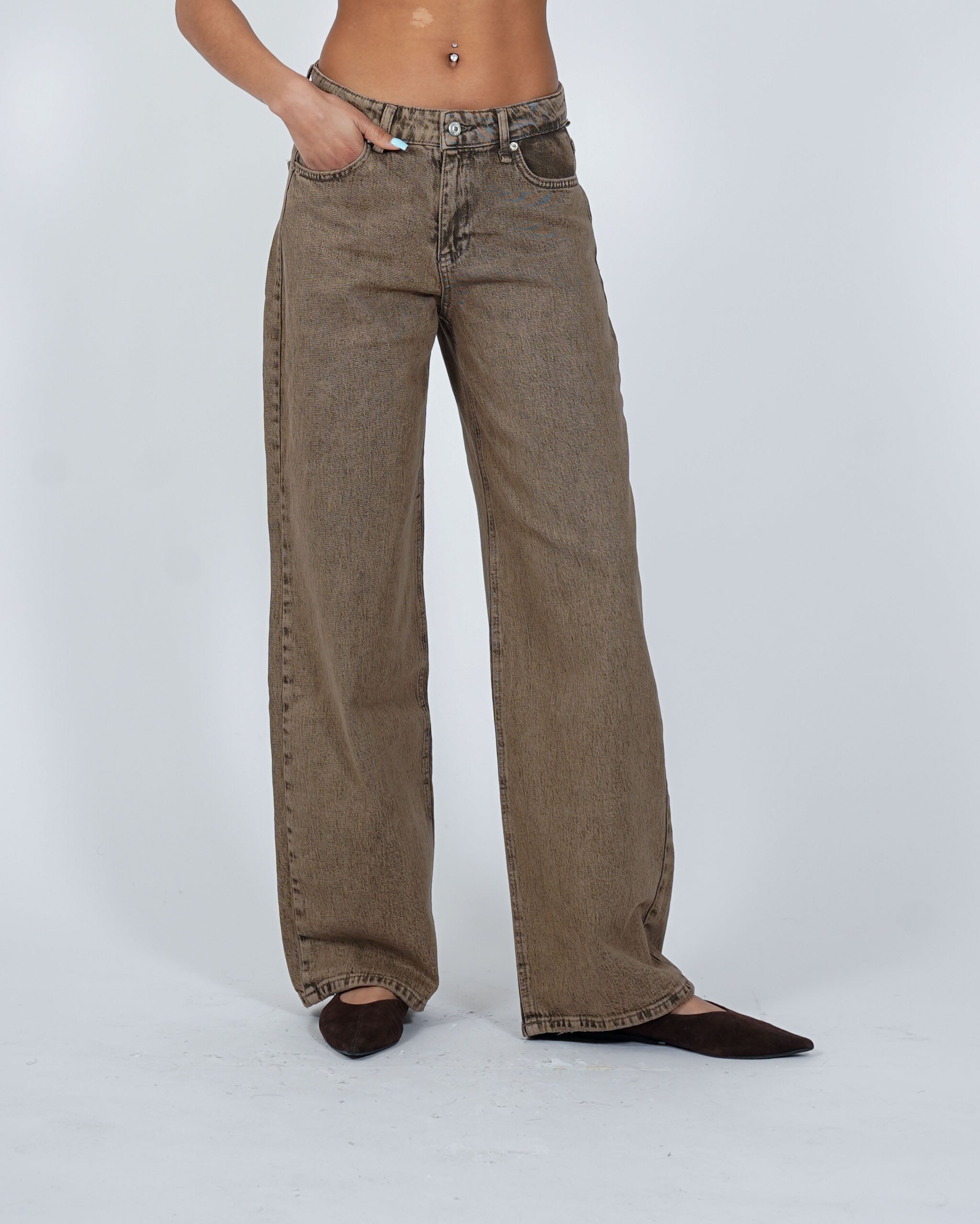 Jeans balloon fit in tela denim - Contenta