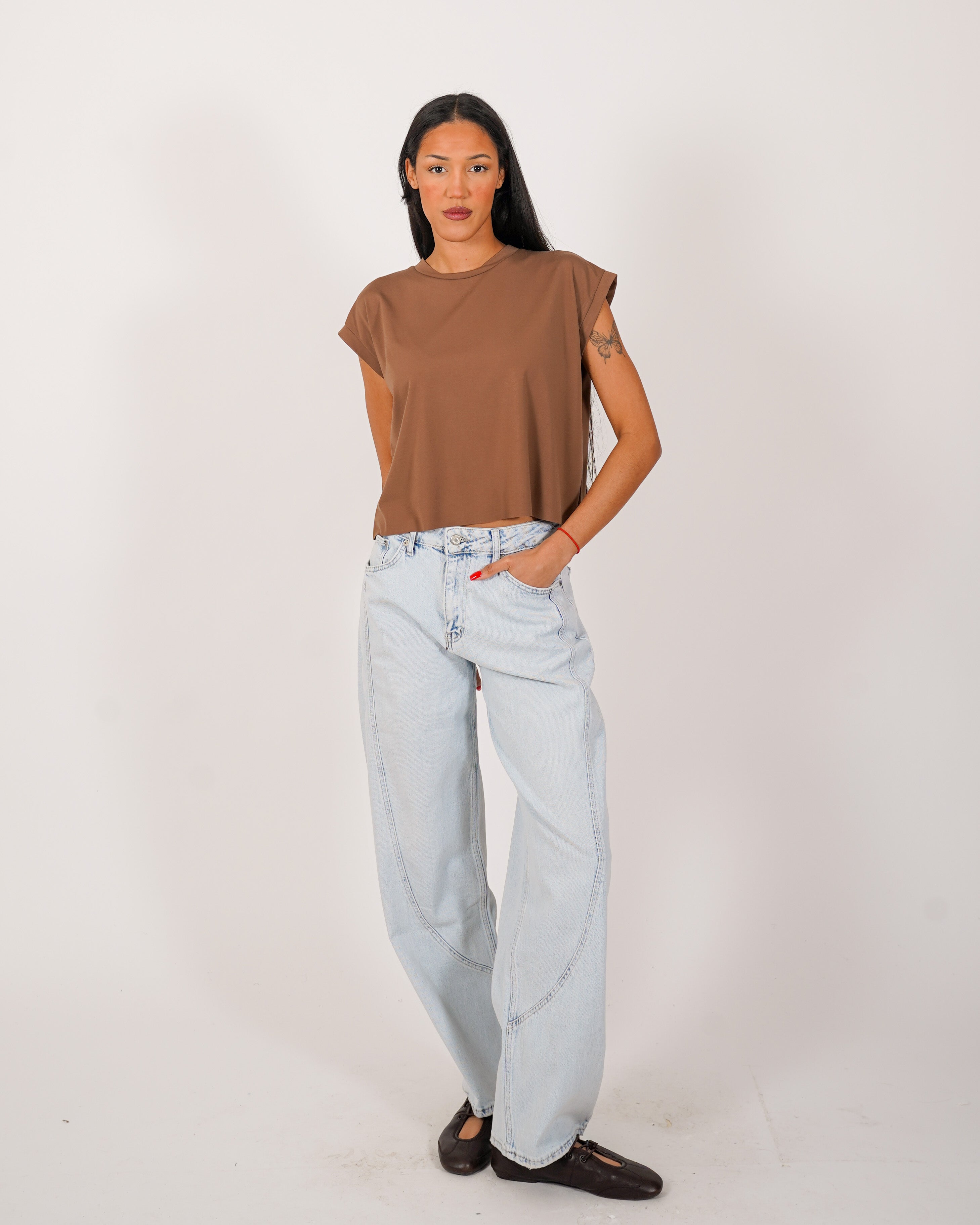 Jeans balloon fit in tela denim - Dubbiosa