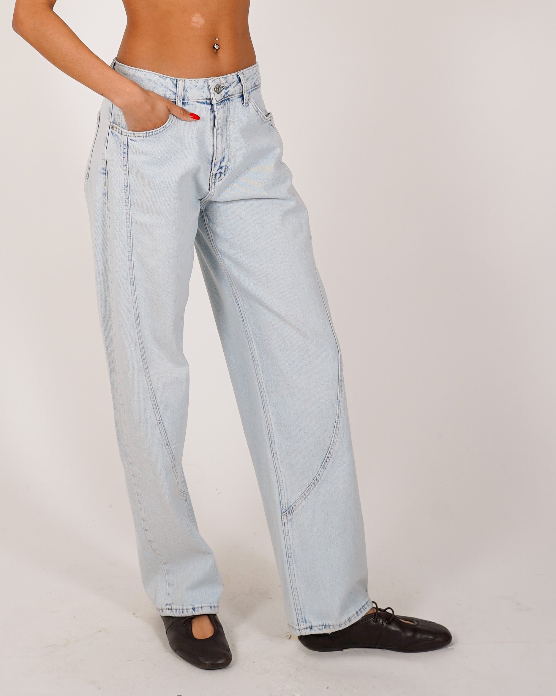 Jeans balloon fit in tela denim - Dubbiosa