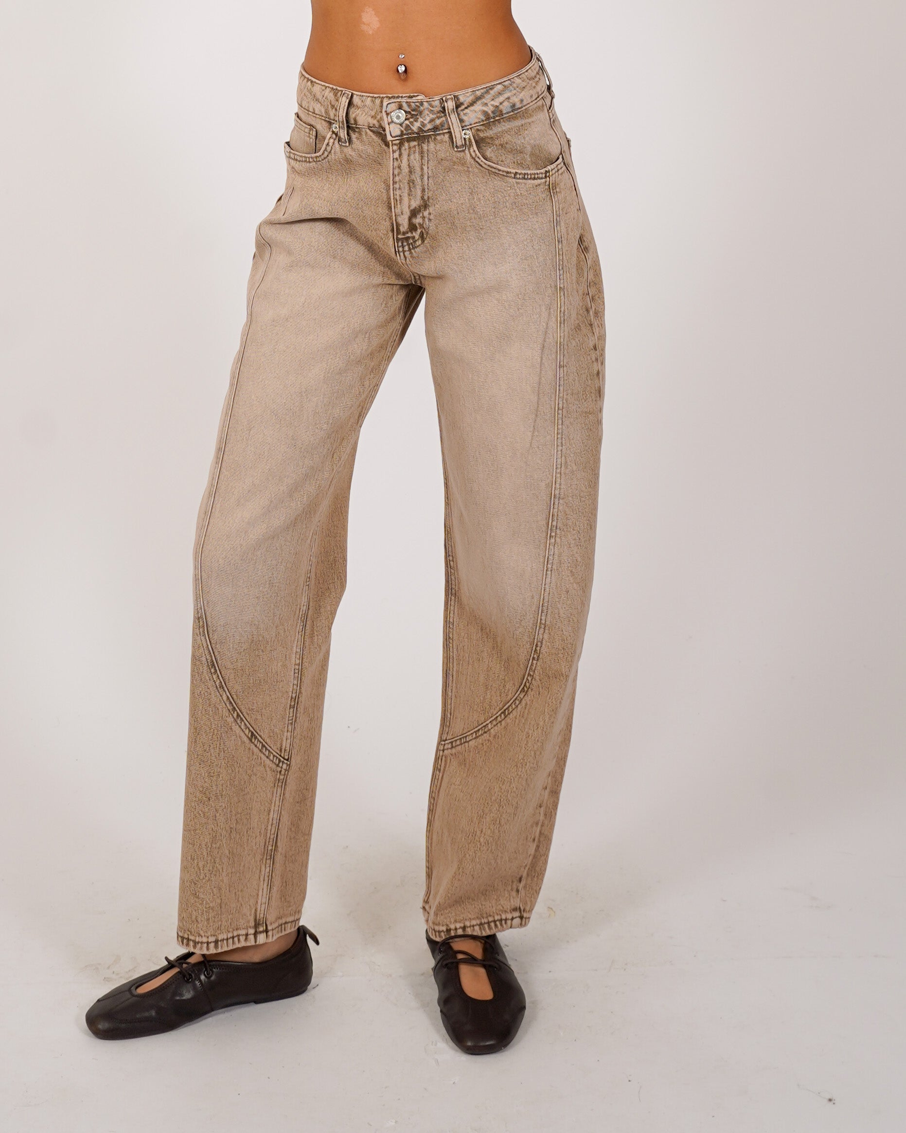 Jeans balloon fit in tela denim - Fatale