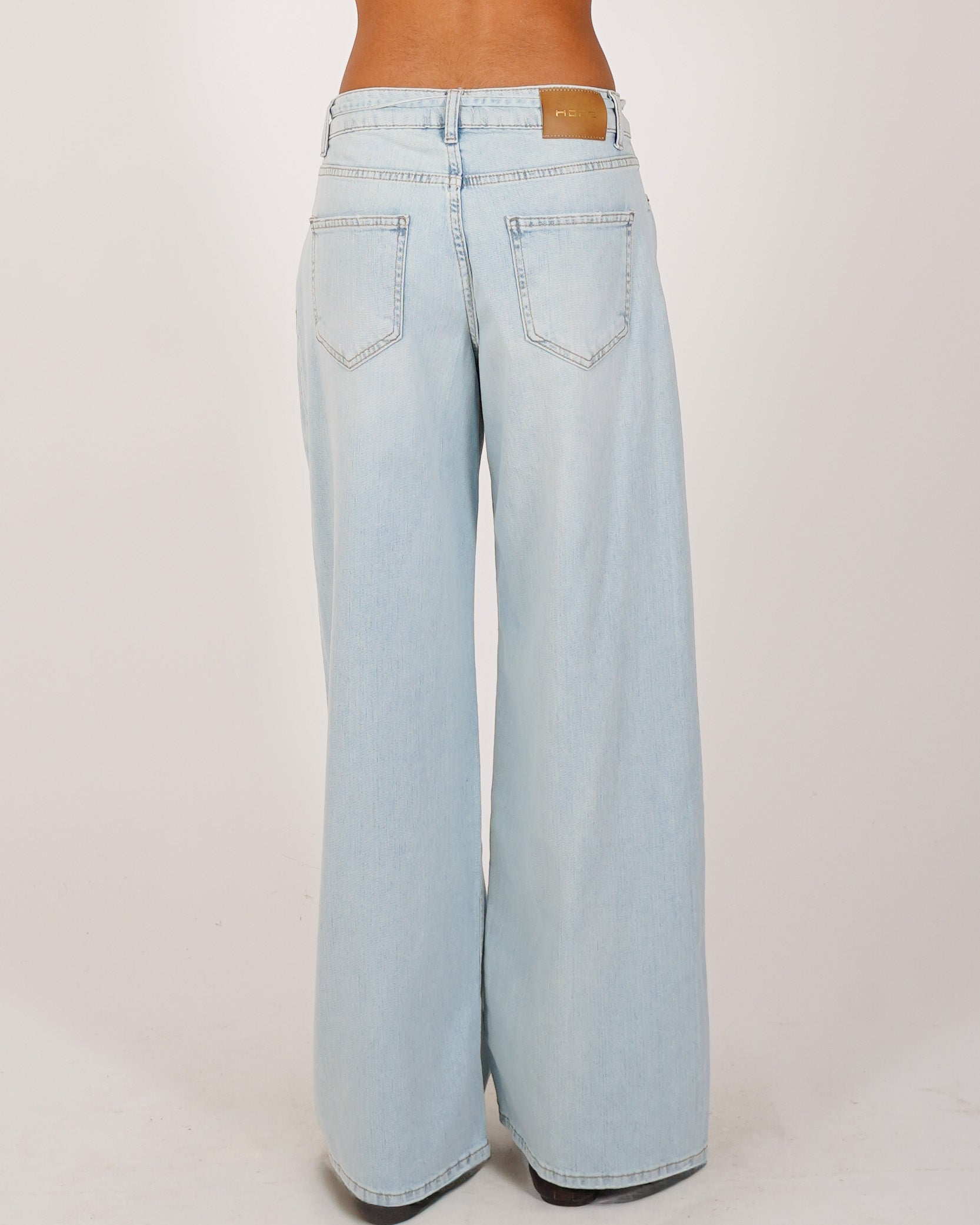 Jeans balloon fit con coulisse in tela denim - Urgente