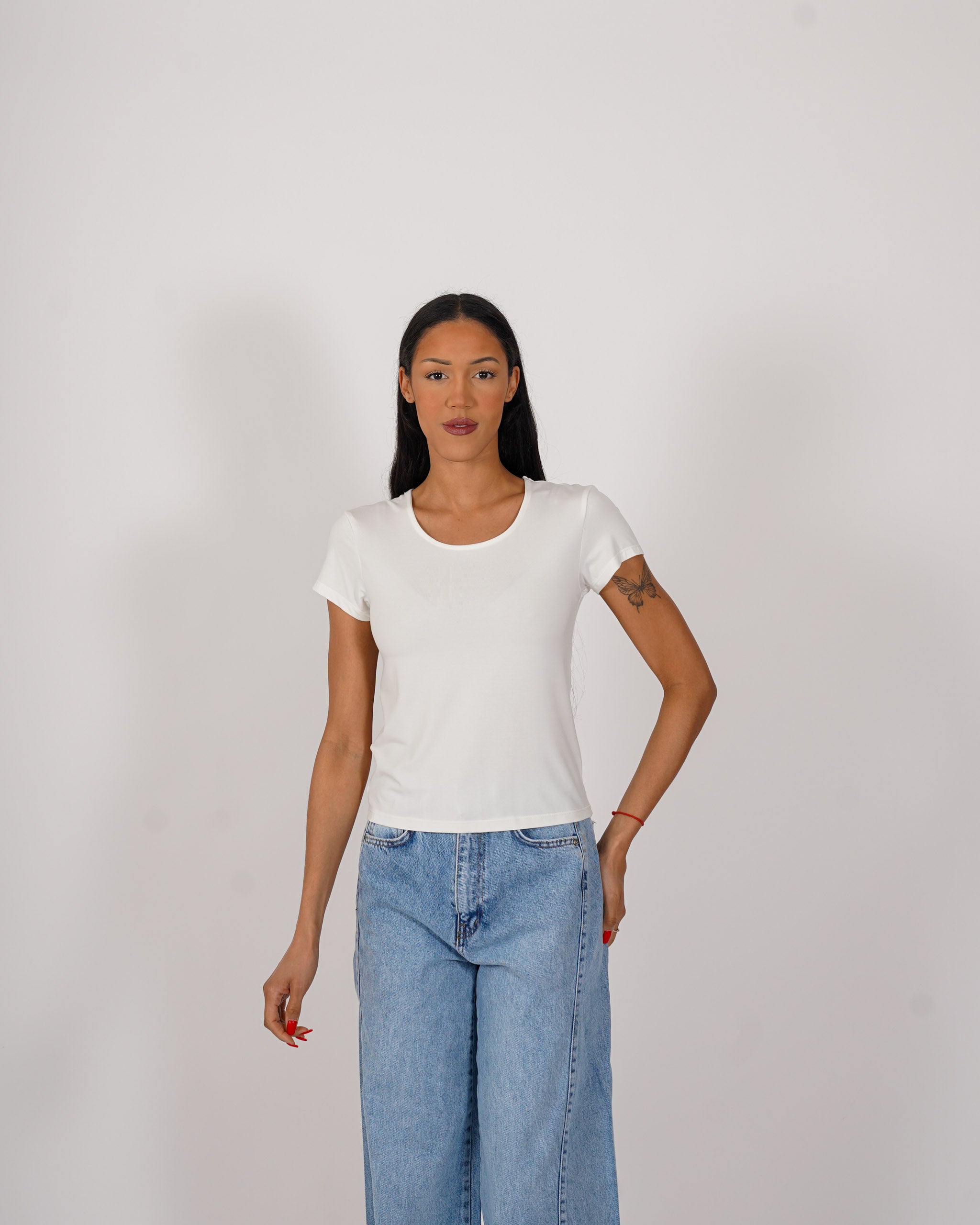 Shirt girocollo slim fit - Misteriosa