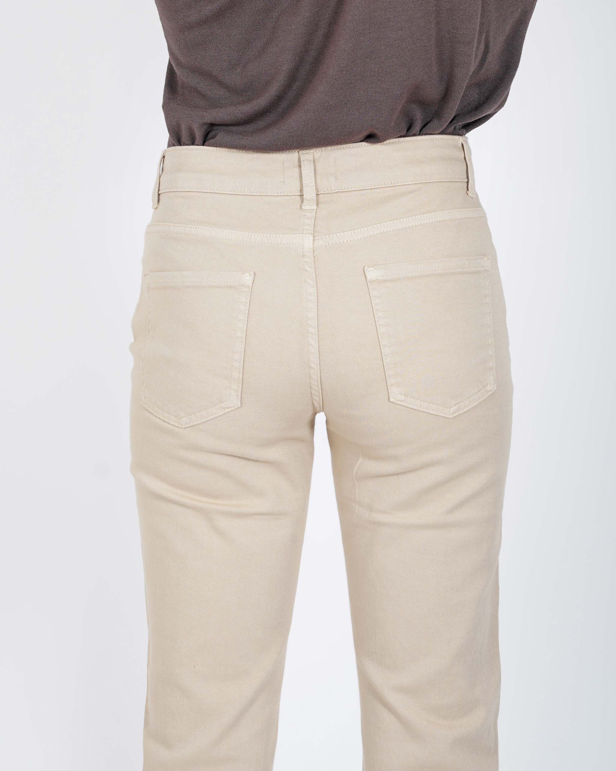 Pantaloni cropped slim fit in cotone - Zenone