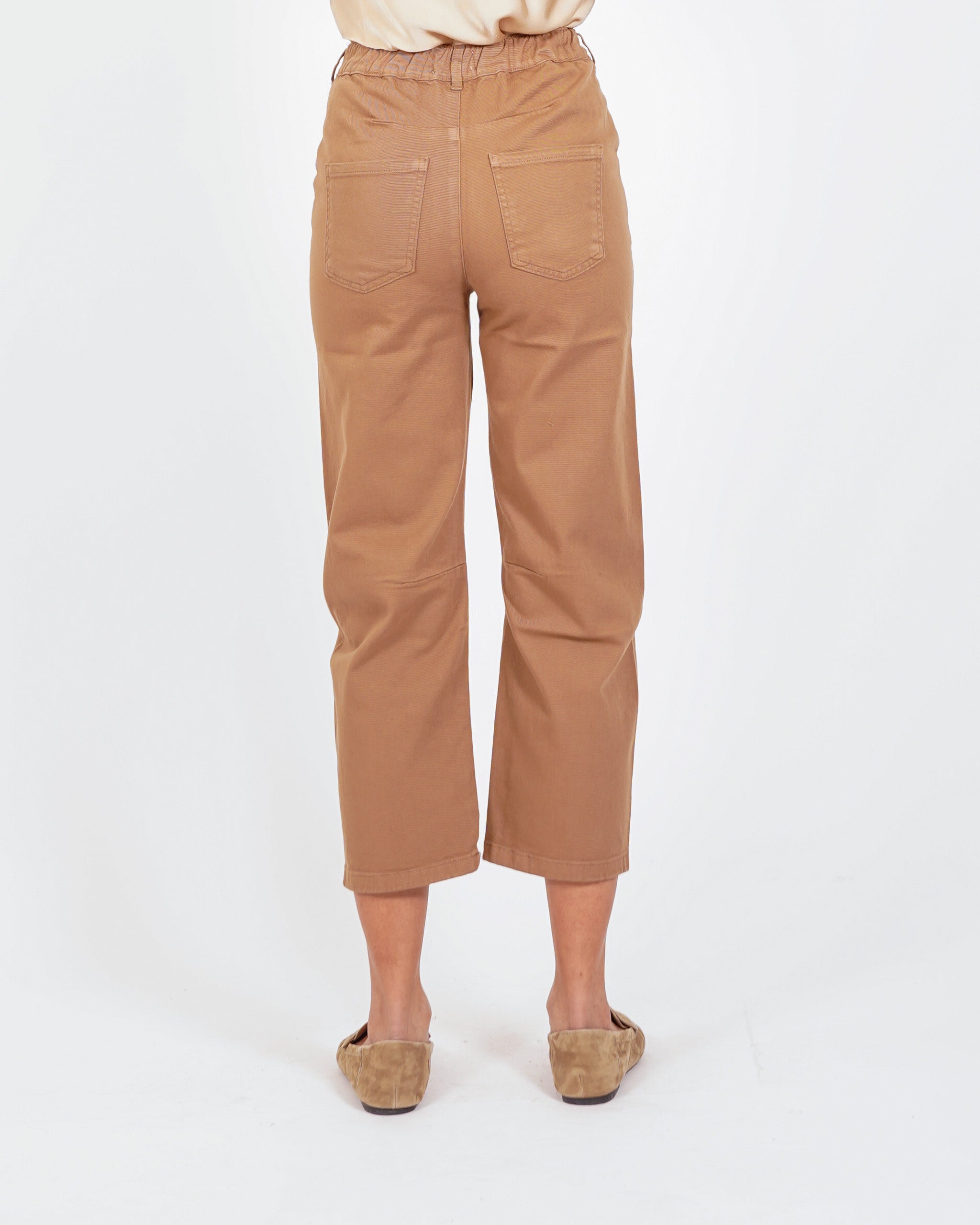 Pantaloni cropped taglio jeans in cotone - Paolina